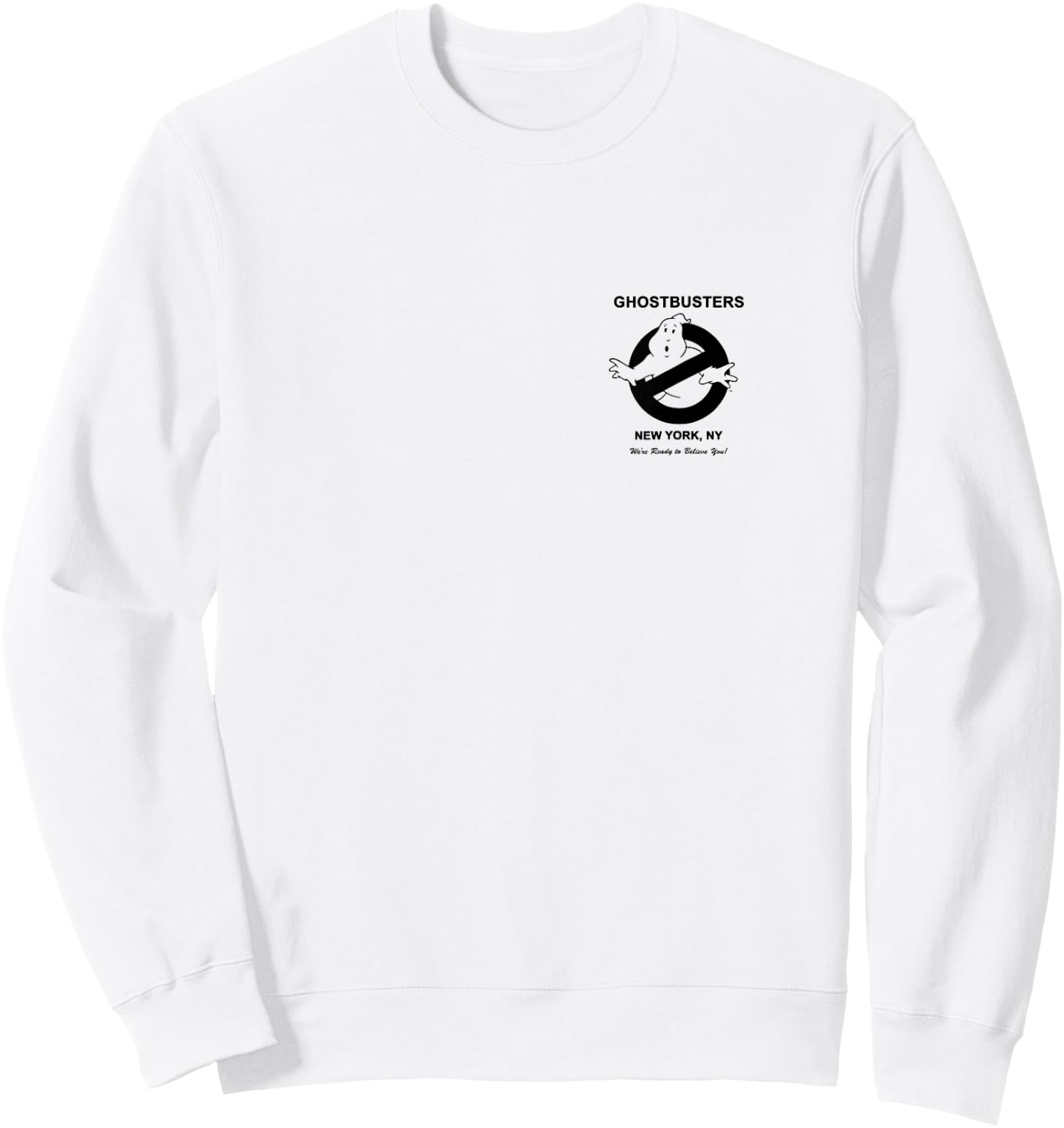 Ghostbusters Vintage Ad Front and Back Movie Sweatshirt - Sweatshirt | White