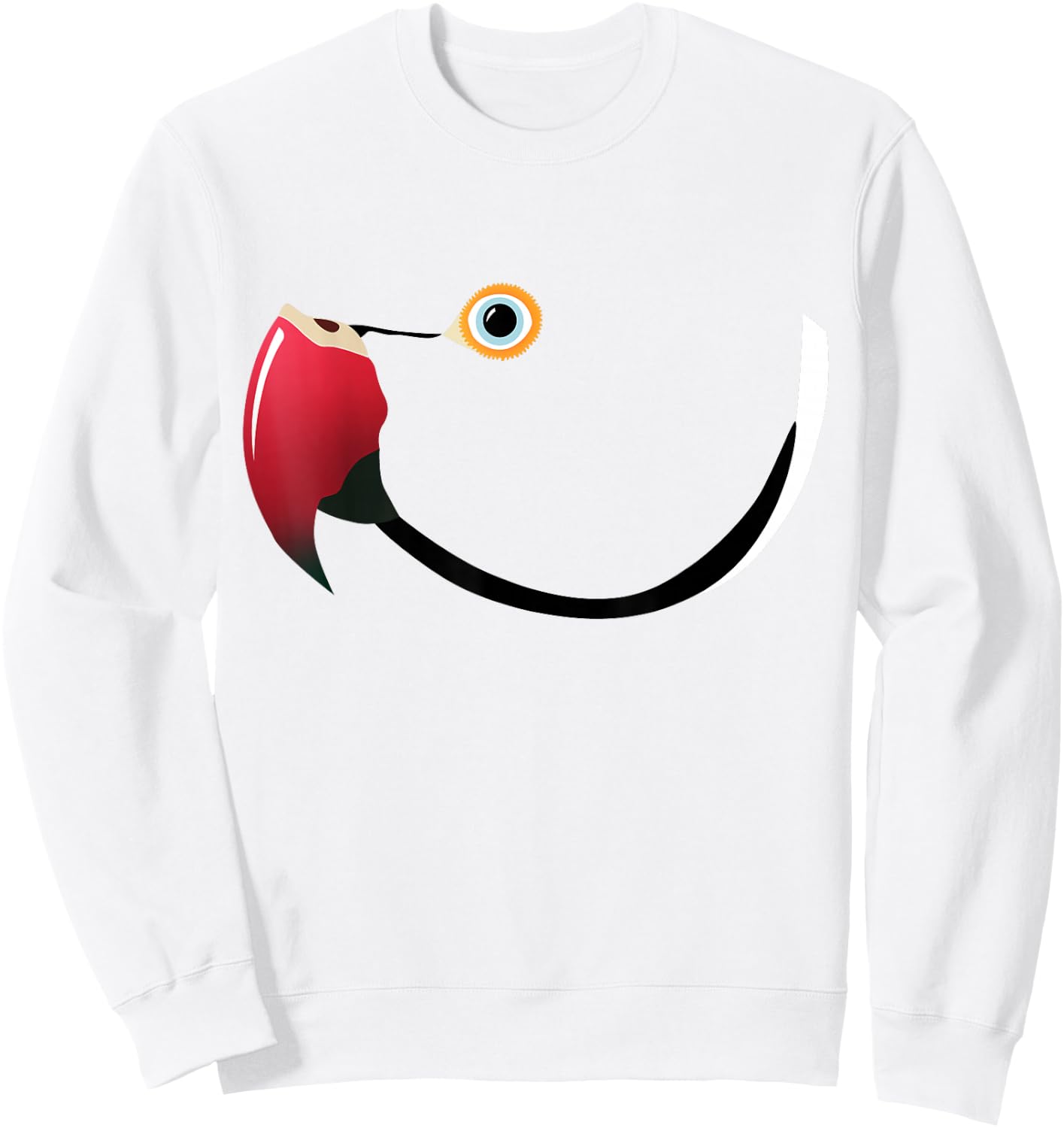Indian Ringneck Parakeet - Blue Sweatshirt - Sweatshirt | White