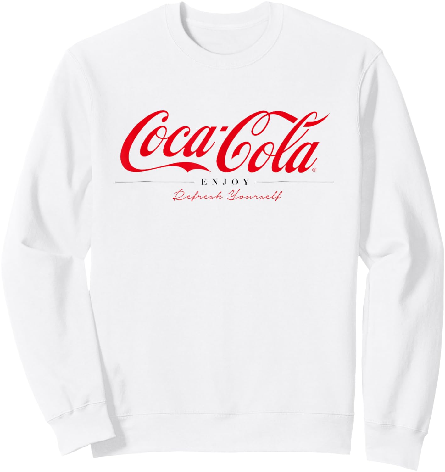 Coca Cola Enjoy And Refresh Yourself Sweatshirt - Sweatshirt | White