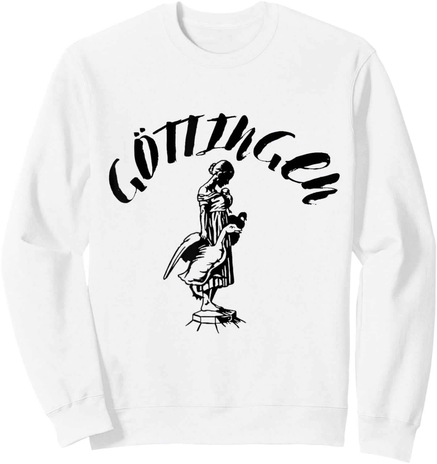 Göttinger Basketball Uni Göttingen Souvenir Gänseliesel Sweatshirt - Sweatshirt | White