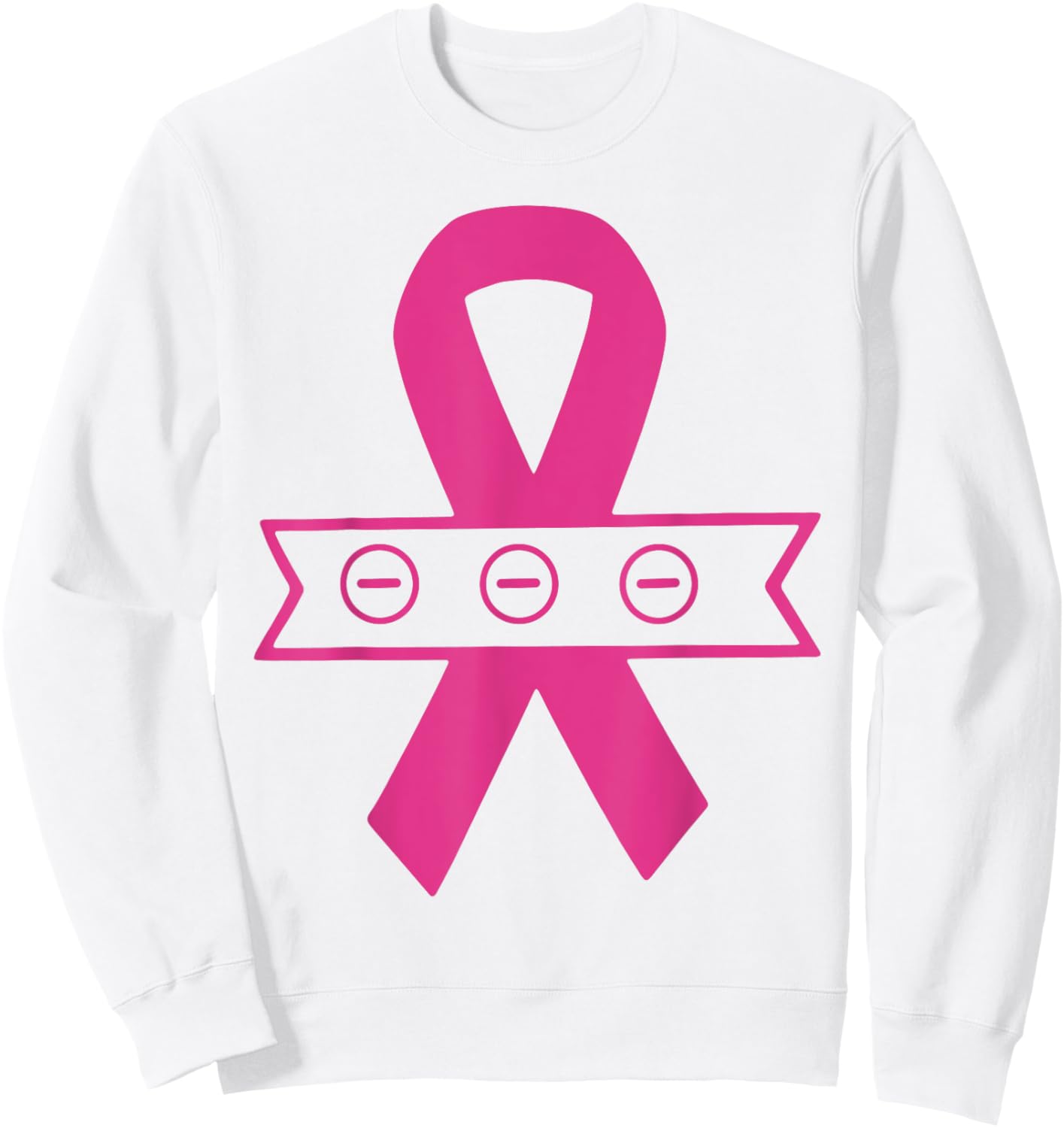 Triple Negative Breast Cancer Shirt Cancer Warrior Pink Rib Sweatshirt - Sweatshirt | White