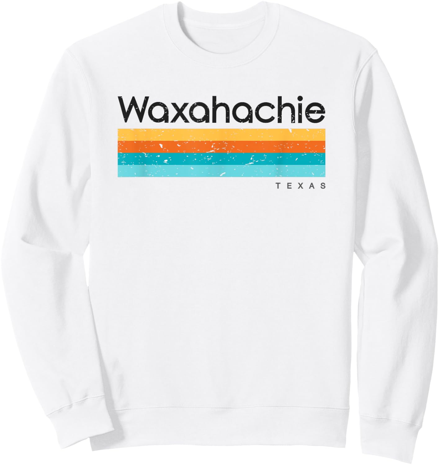Vintage Waxahachie TX Texas USA Retro Design Sweatshirt - Sweatshirt | White