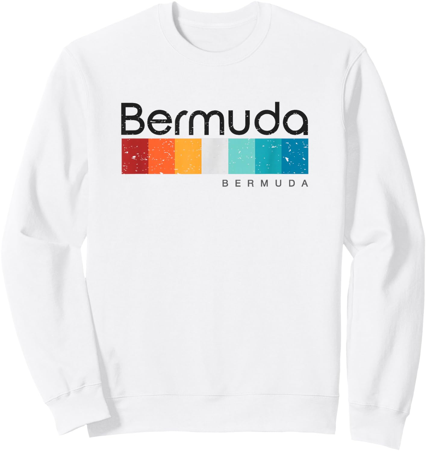 Vintage Bermuda Retro Design Sweatshirt - Sweatshirt | White