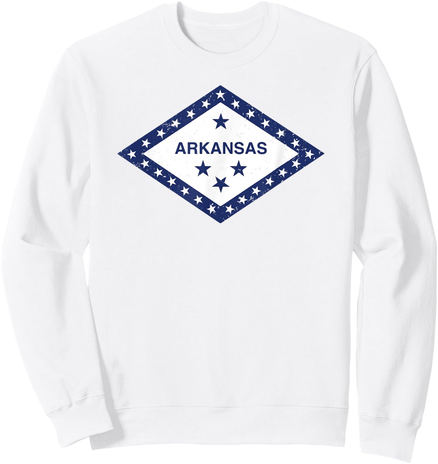 Arkansas Flag Shirt Sweatshirt - Sweatshirt | White