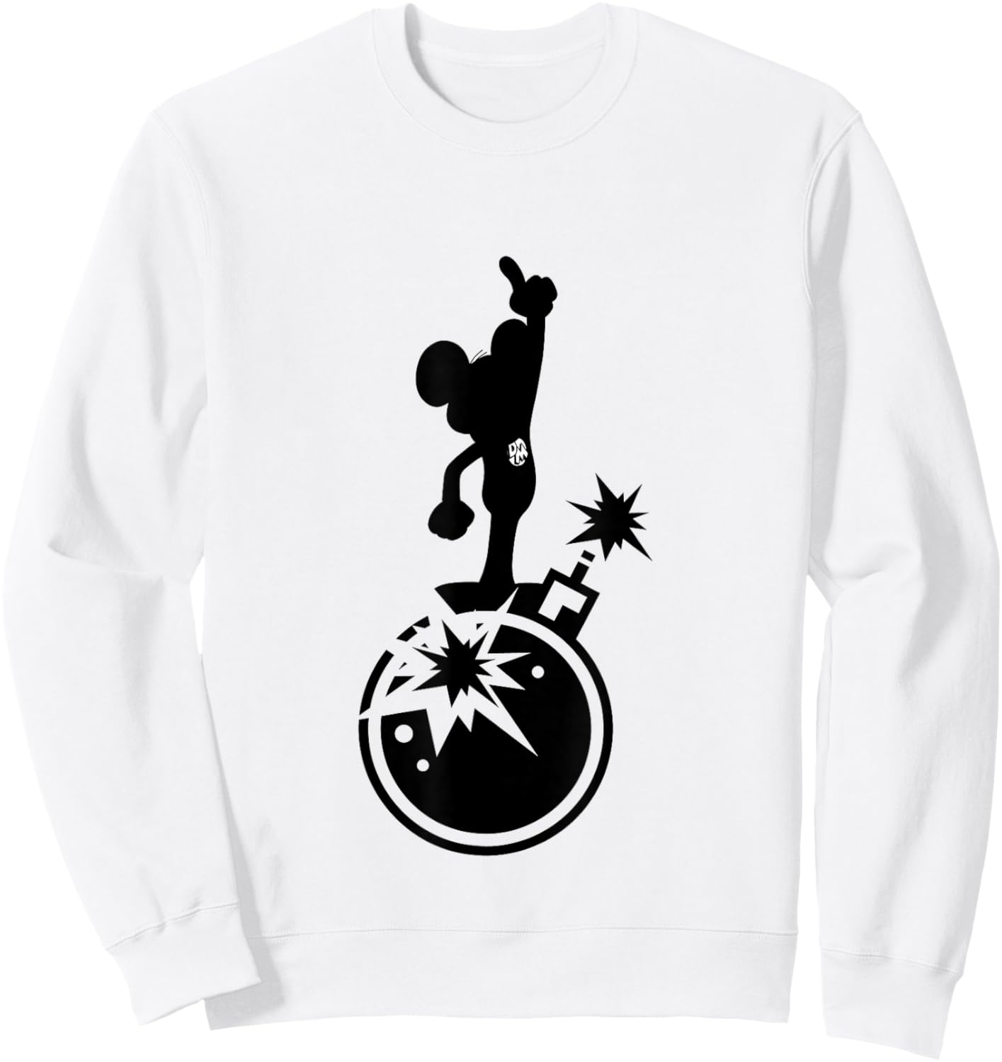 Danger Mouse Explosion Silhouette Sweatshirt - Sweatshirt | White