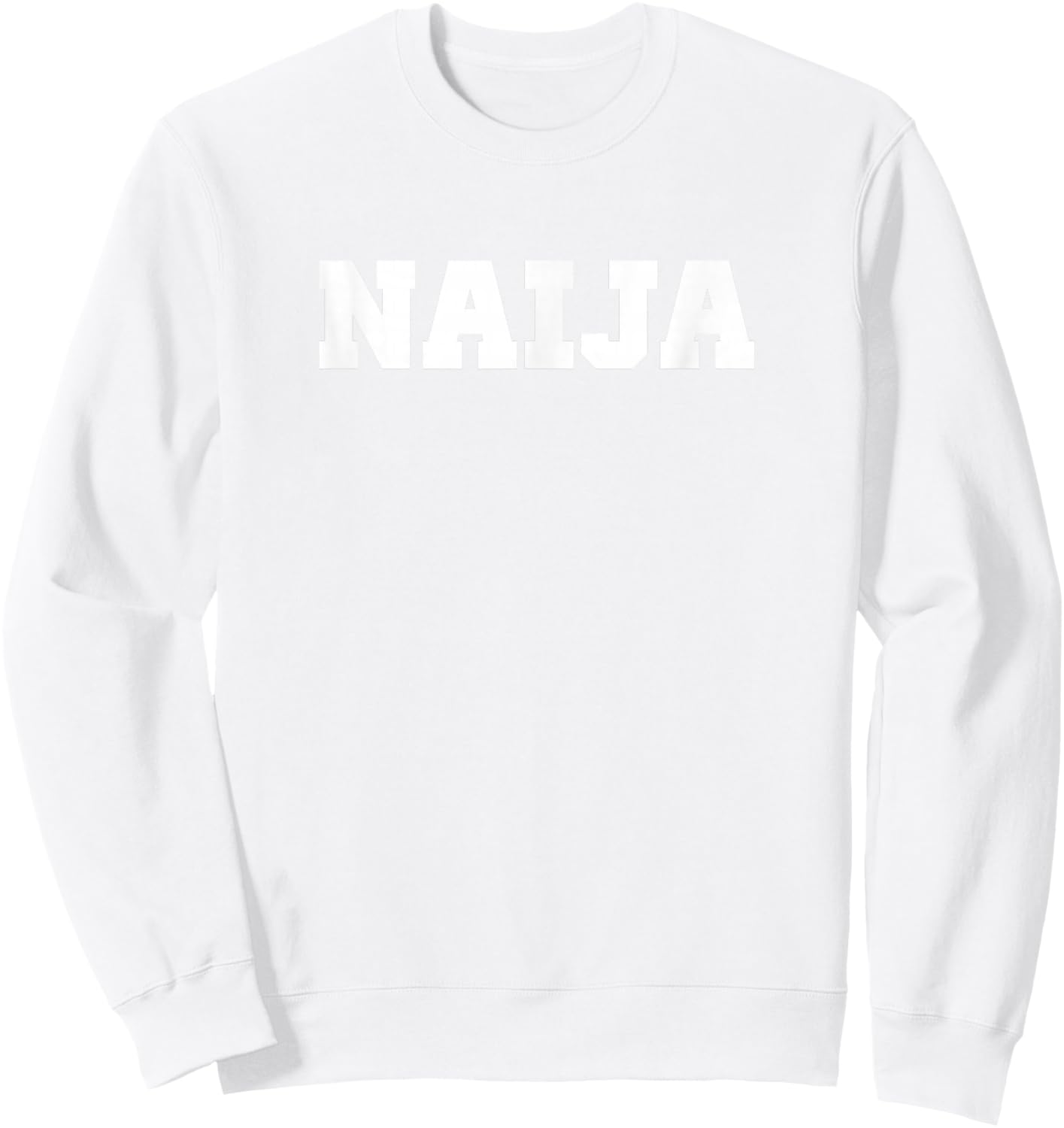 Nigeria Varsity Nigerian Flag Naija Sweatshirt - Sweatshirt | White