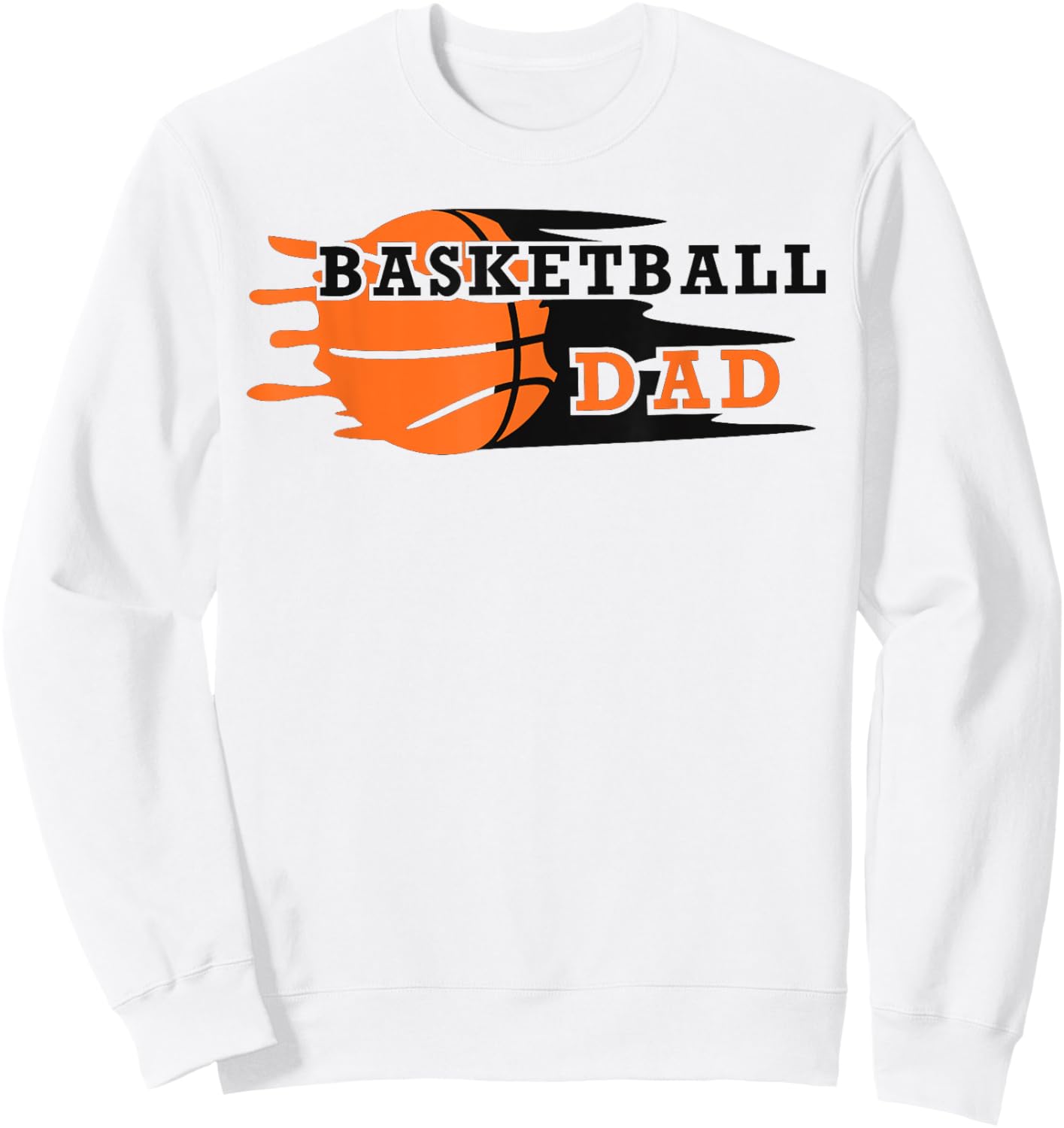 Vintage Proud Basketball Dad Fathers Day Basketball Player Sweatshirt - Sweatshirt | White