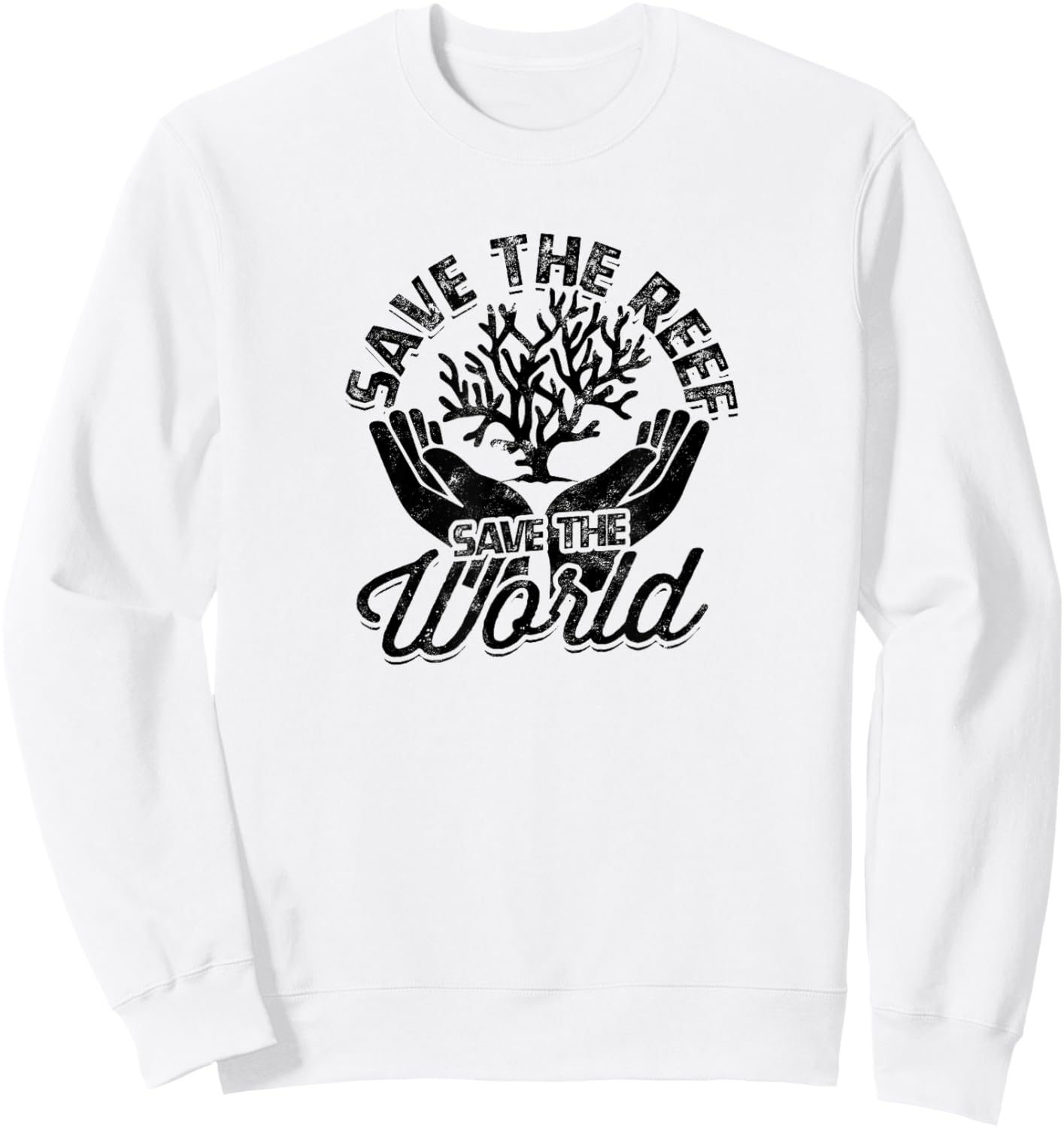 Save the reefs, save the world - Reef Sweatshirt - Sweatshirt | White