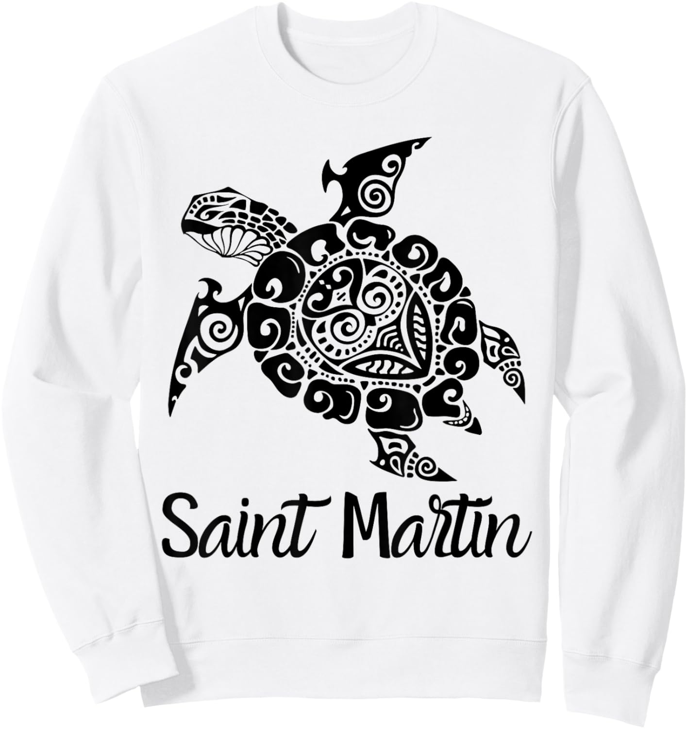 Turtle Saint Martin / Sint Maarten Sweatshirt - Sweatshirt | White