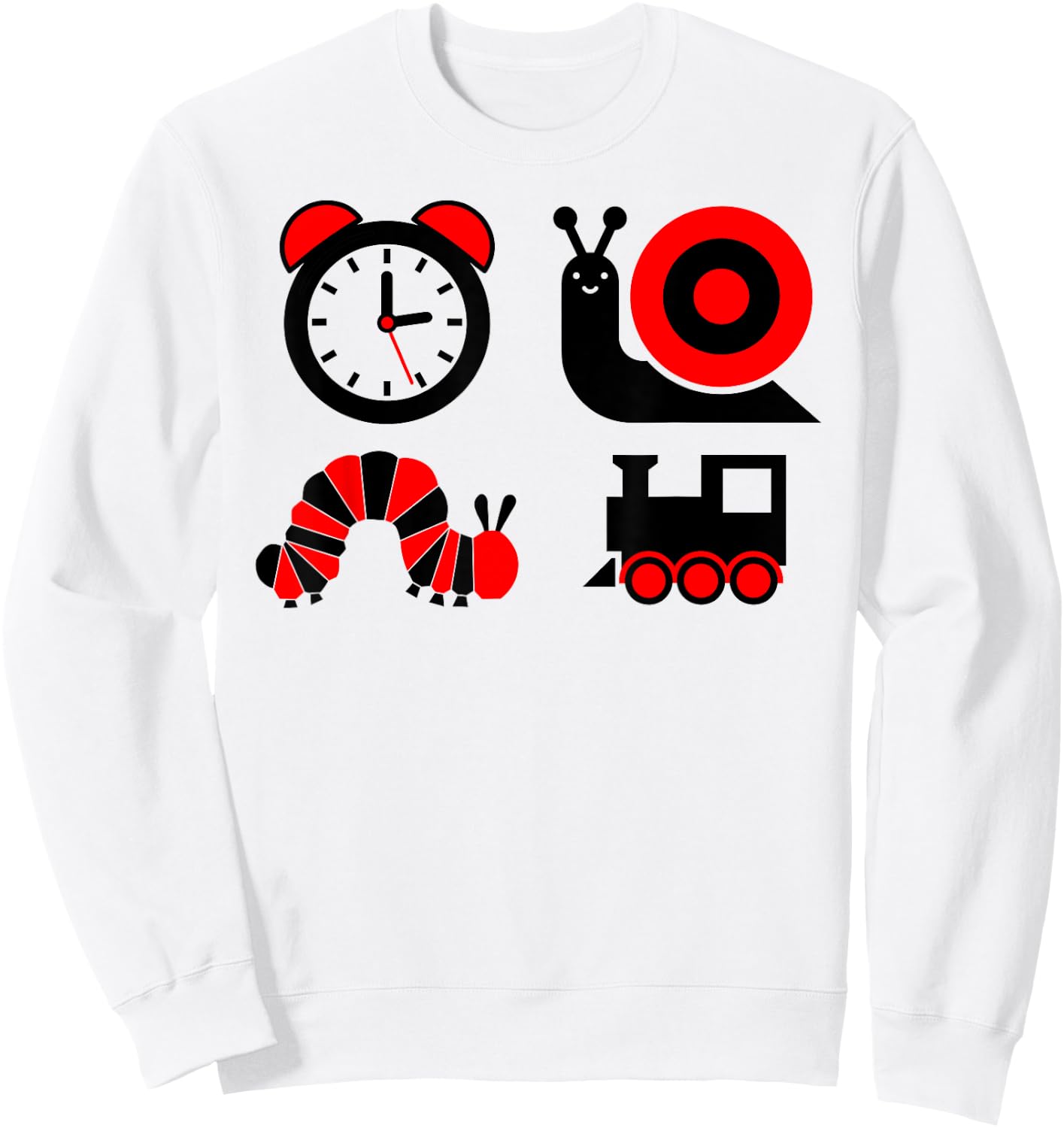 High Contrast Baby Sweatshirt - Sweatshirt | White
