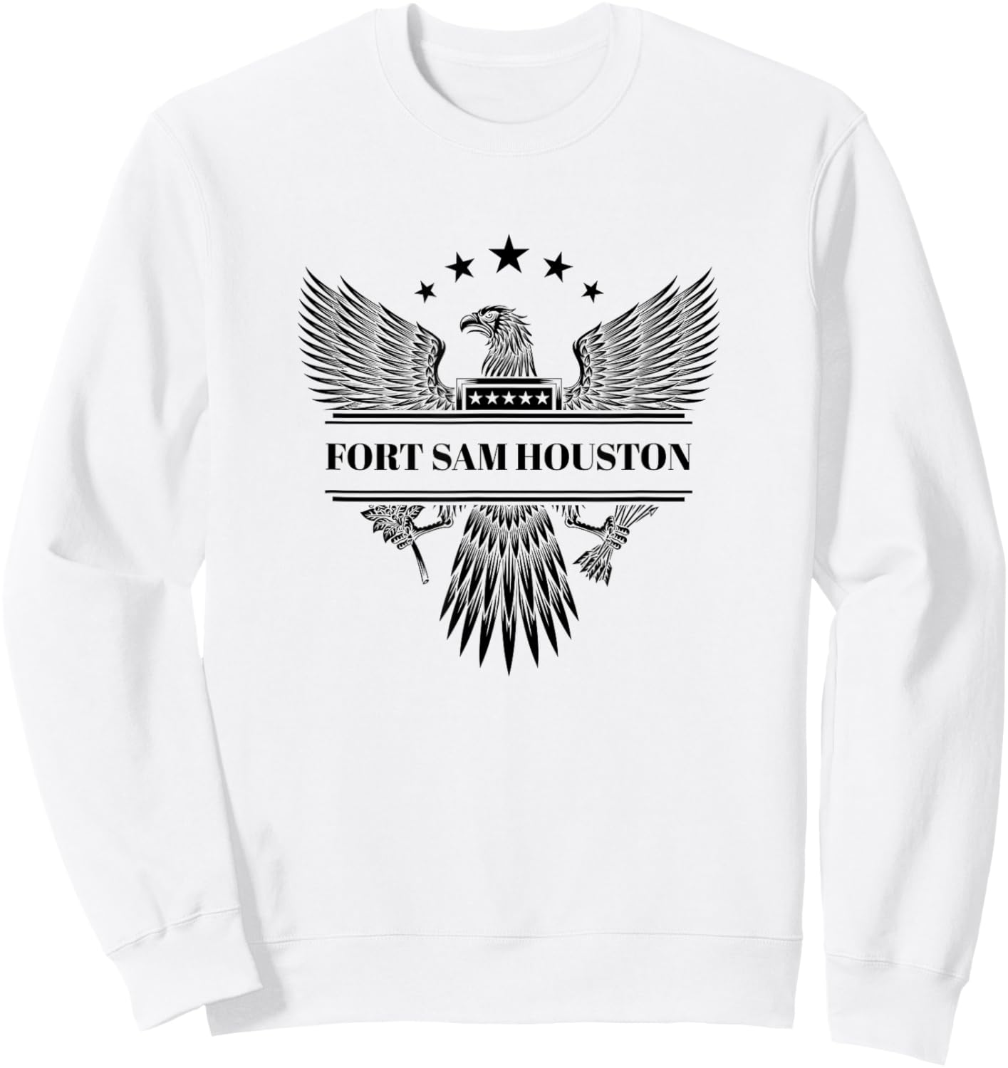 Fort Sam Houston Military Base Sweatshirt - Sweatshirt | White