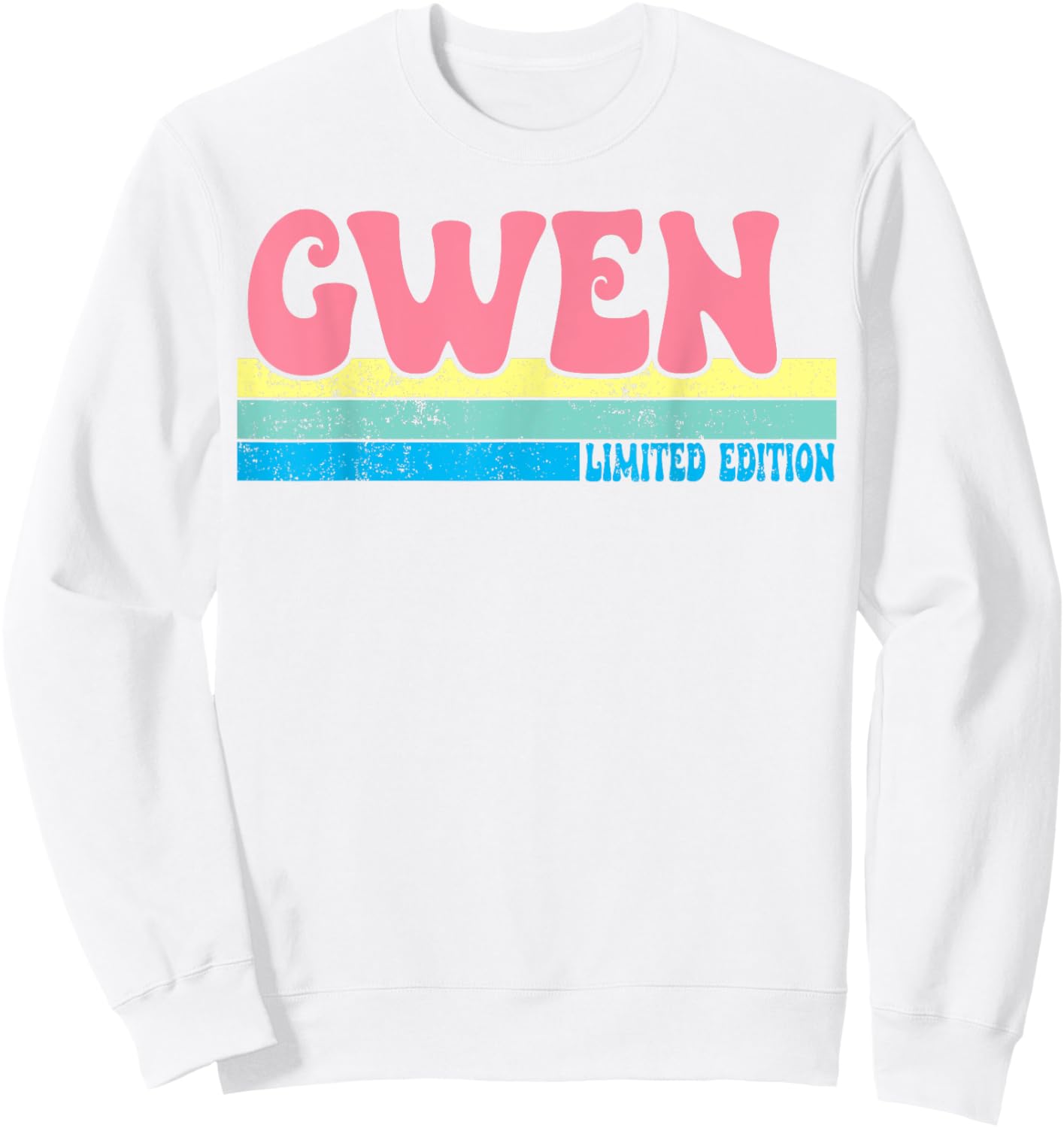 GWEN Name Personalized Cute Idea Groovy Women GWEN Sweatshirt - Sweatshirt | White