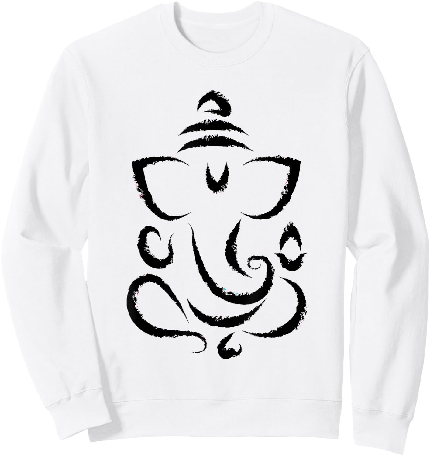 Yoga Hindu Indian Meditation Deepavali Diwali Rangoli Ganesh Sweatshirt - Sweatshirt | White