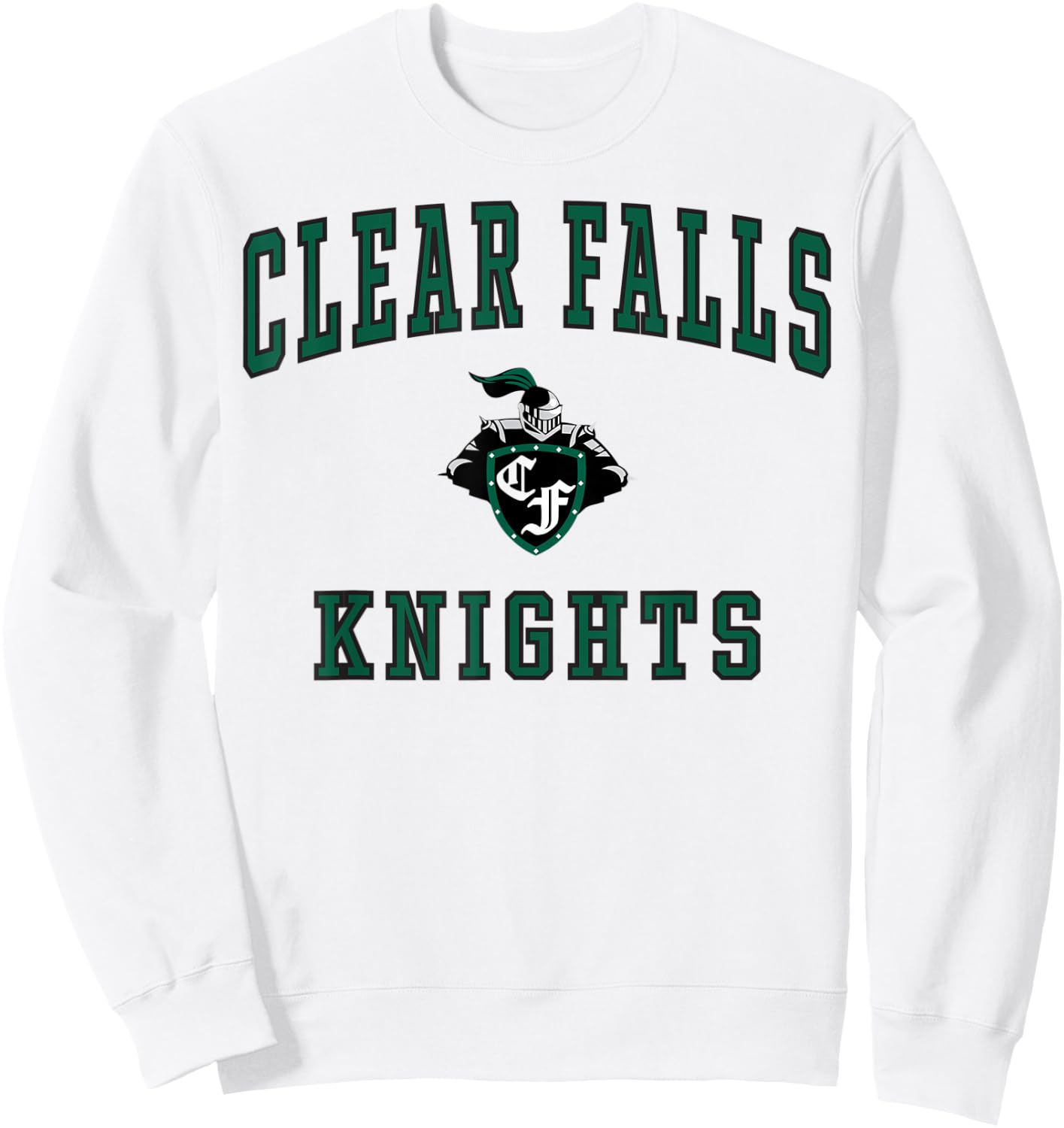 Clear Falls High School Knights C1 Sweatshirt - Sweatshirt | White