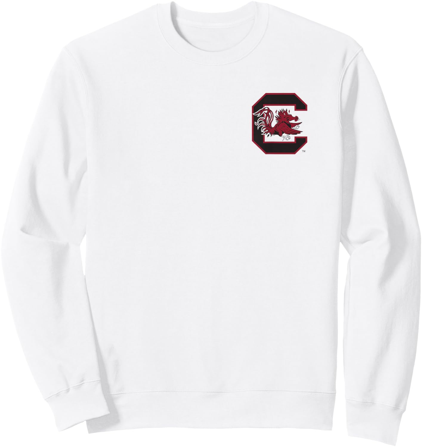 South Carolina Gamecocks Front/Back Football White Sweatshirt - Sweatshirt | White