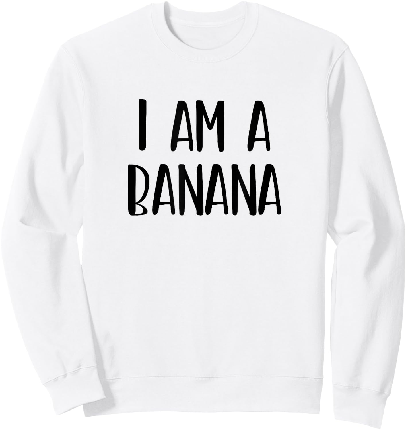 I Am A Banana Halloween I'm Simple Costume Lazy Sweatshirt - Sweatshirt | White