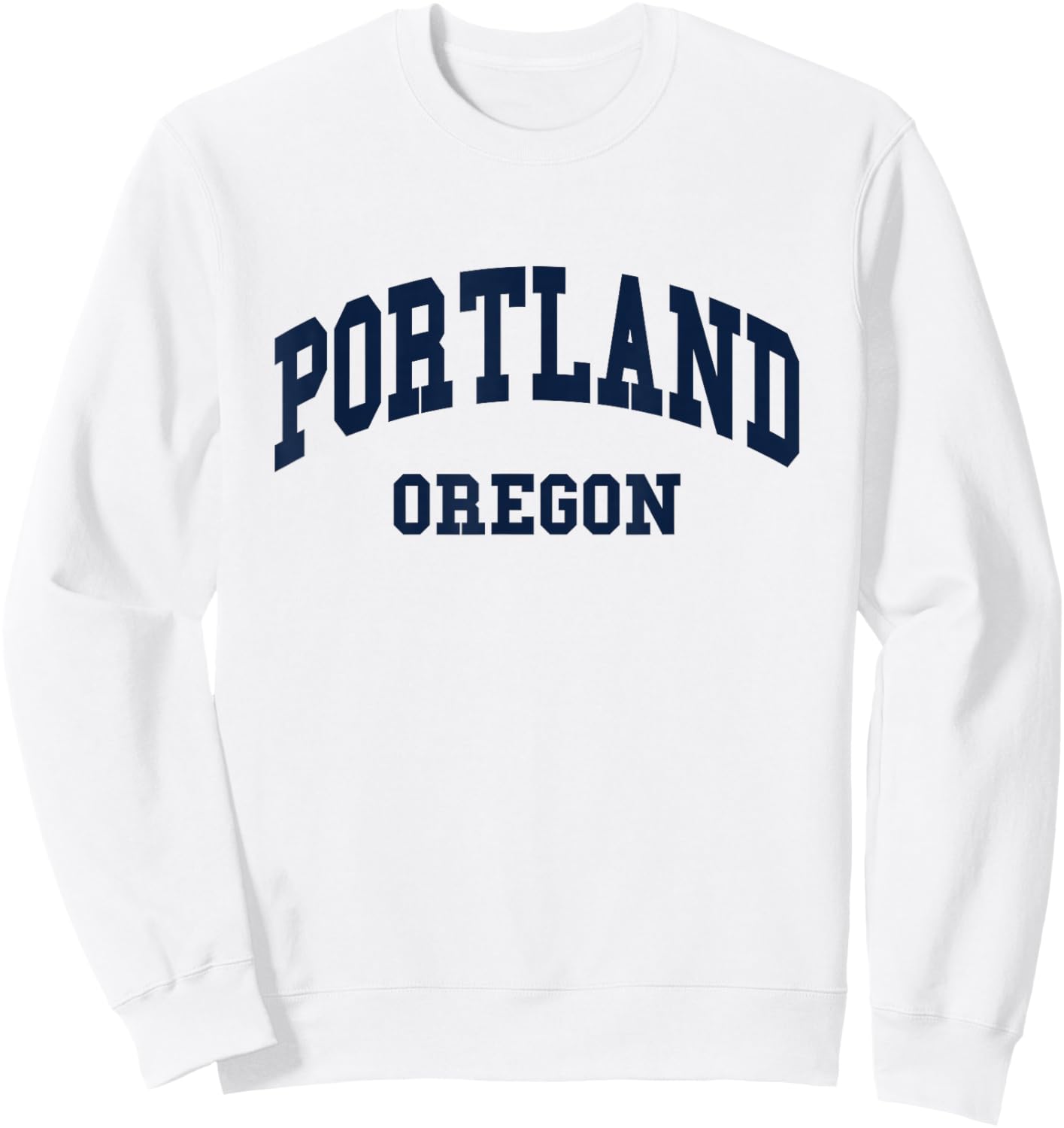 Portland - Oregon - Throwback Design - Classic Sweatshirt - Sweatshirt | White