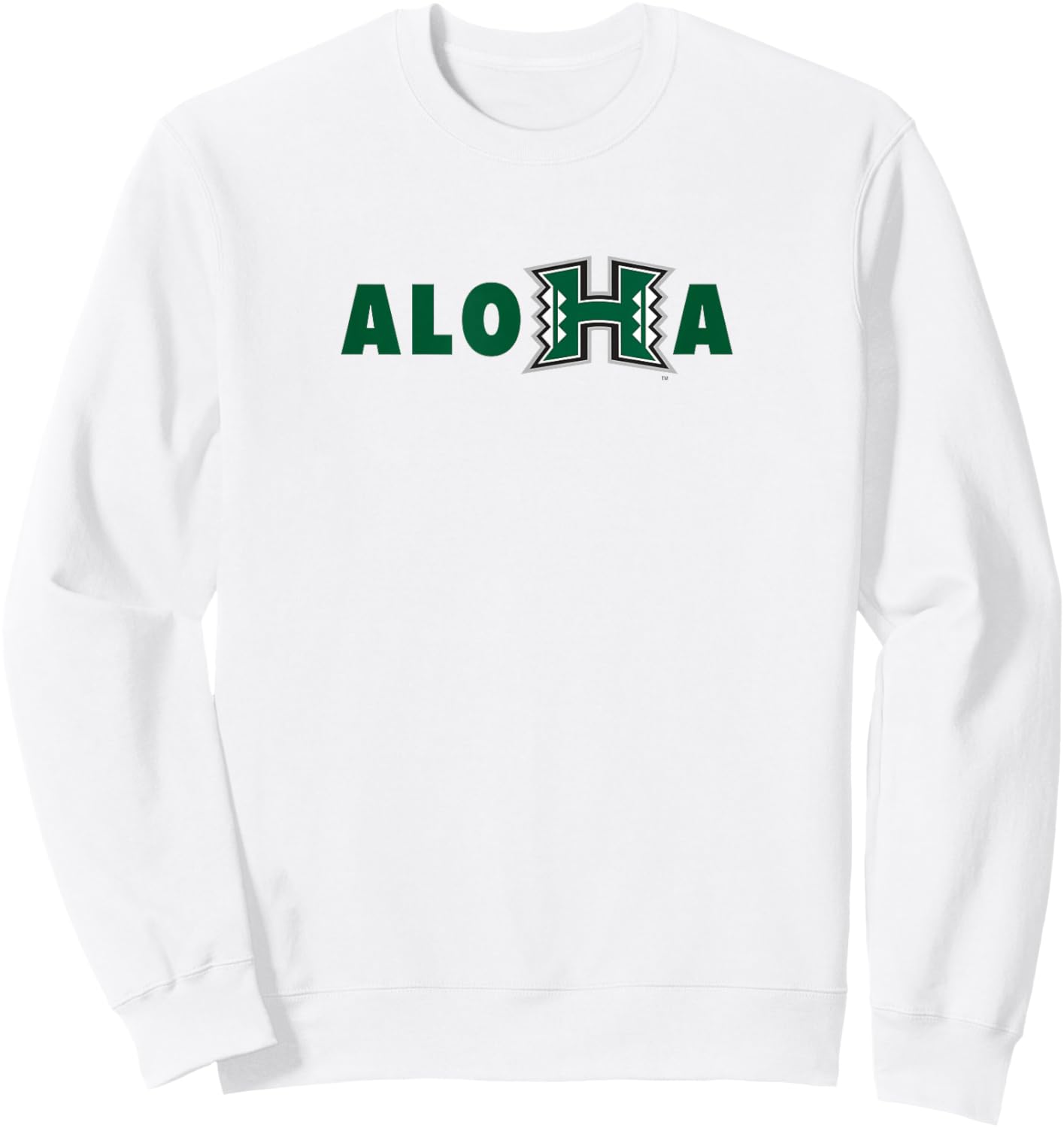 University of Hawaii Rainbow Warriors Aloha Sweatshirt - Sweatshirt | White