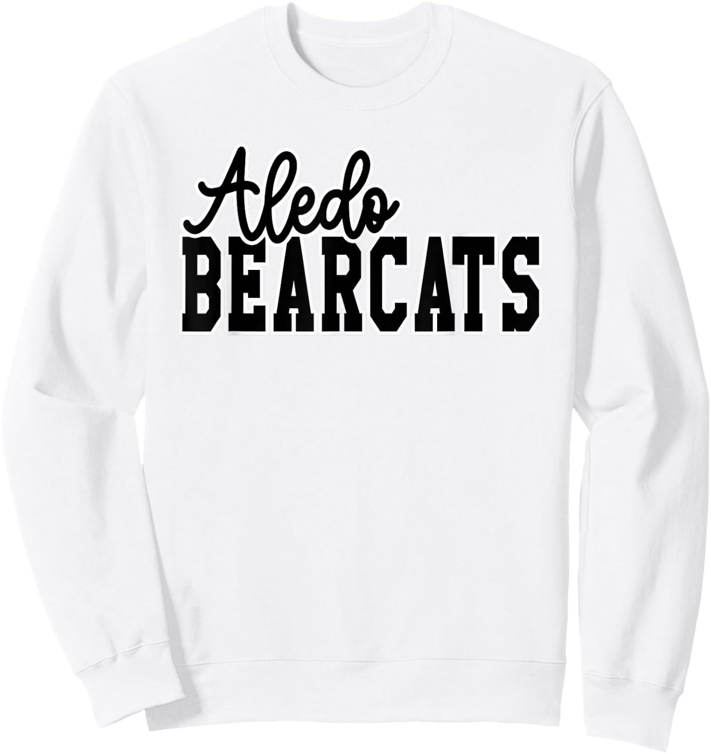 Aledo High School Bearcats Sweatshirt - Sweatshirt | White