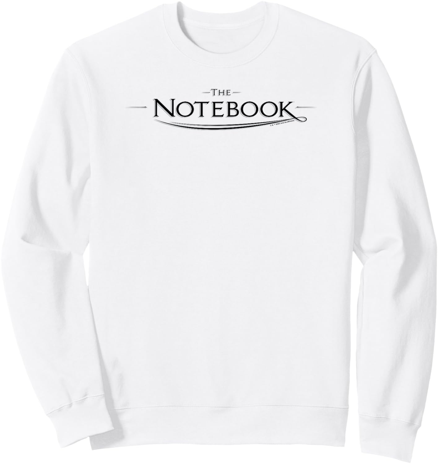 WB100 The Notebook Simple Romantic Movie Logo Sweatshirt - Sweatshirt | White
