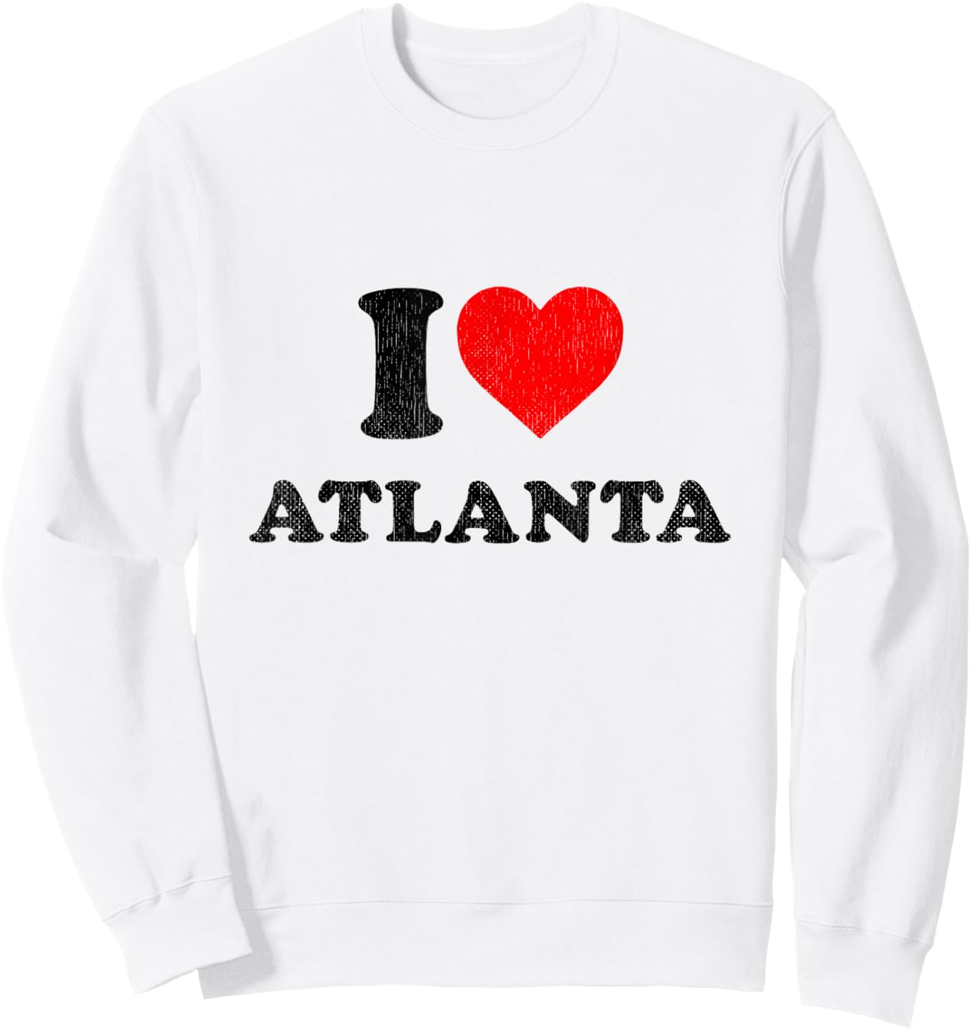 I Heart ATL Souvenir I Love Atlanta Sweatshirt - Sweatshirt | White