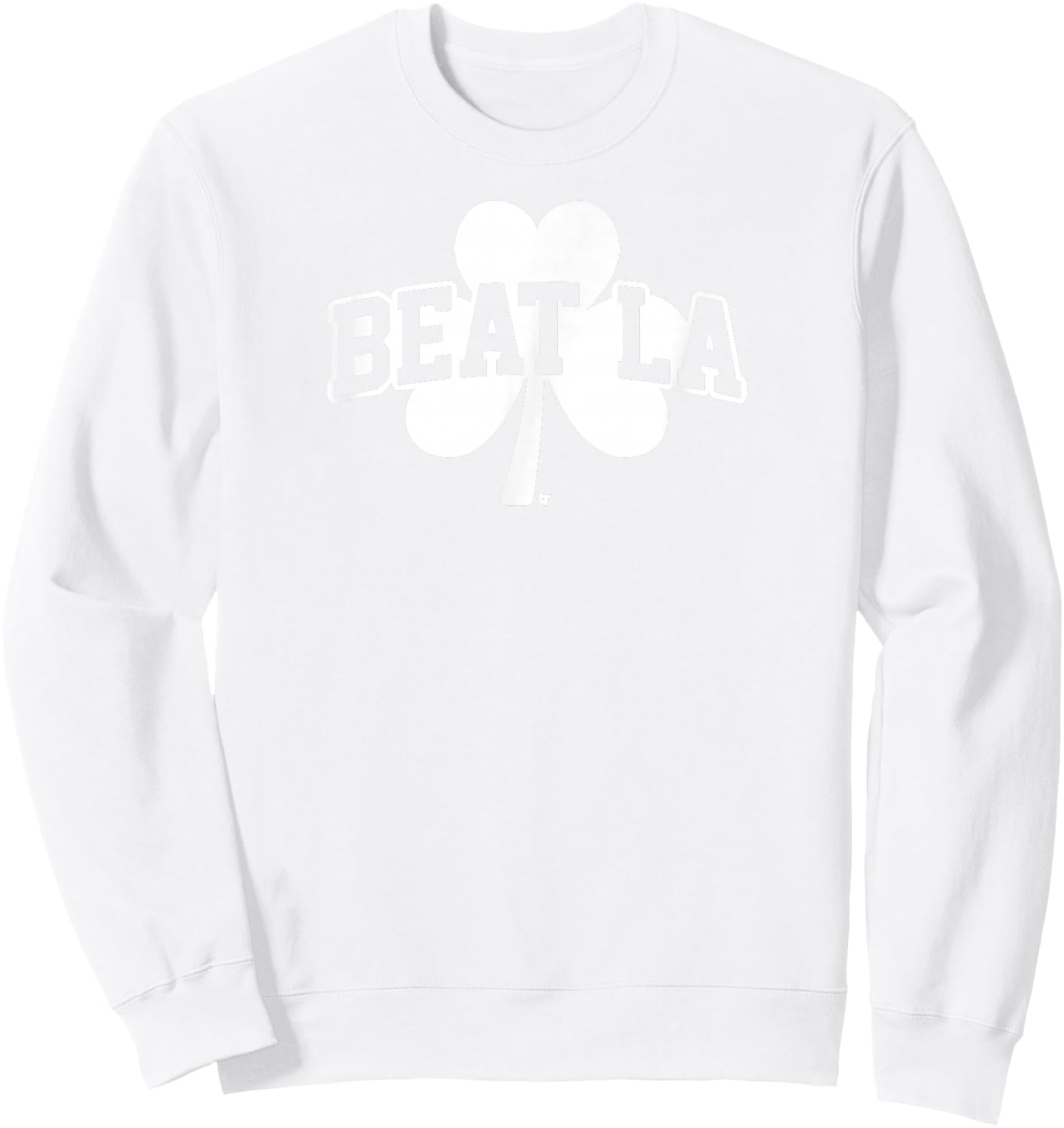 Beat LA - Boston Basketball Sweatshirt - Sweatshirt | White