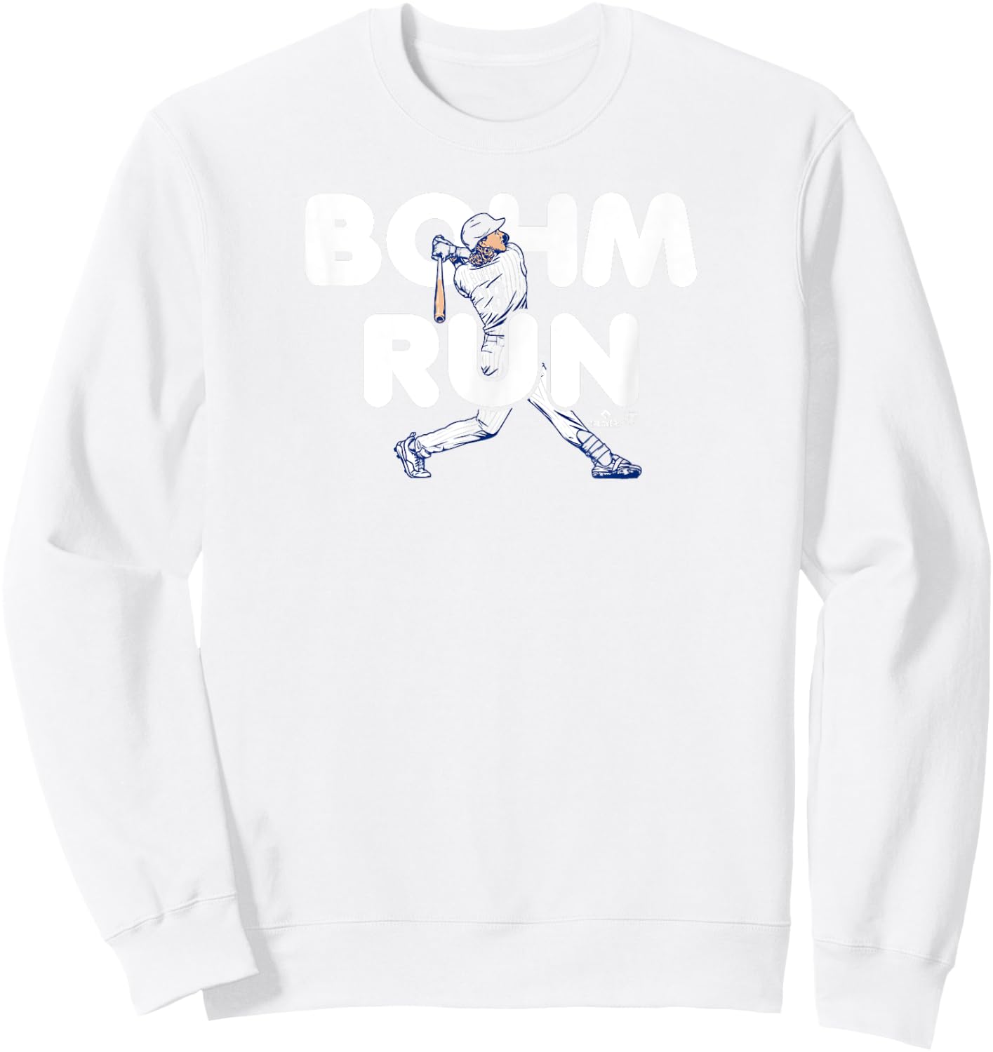 Alec Bohm - Bohm Run - Philadelphia Baseball Sweatshirt - Sweatshirt | White