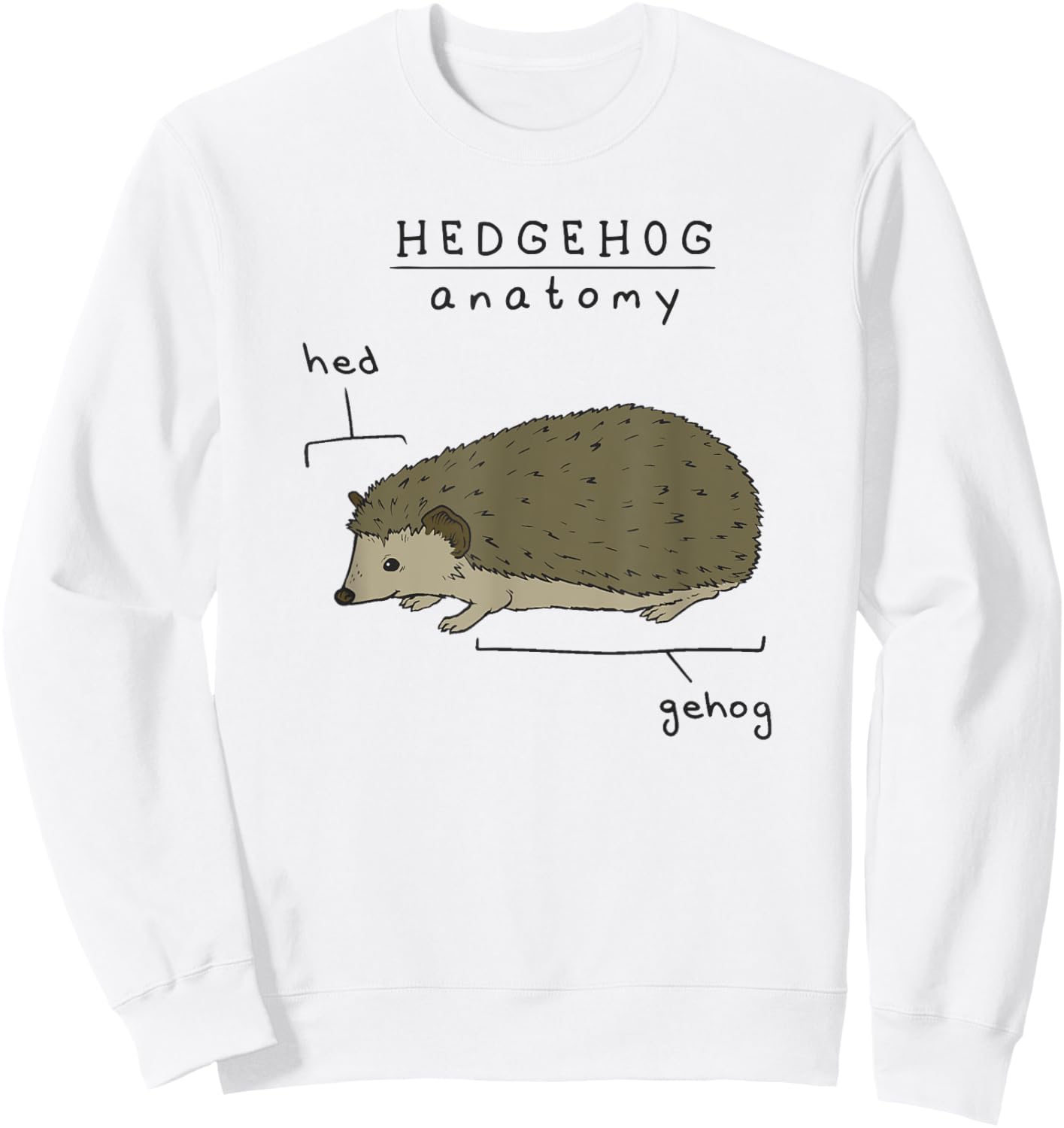 Hedgehog cute Hedgehogs Sweatshirt - Sweatshirt | White