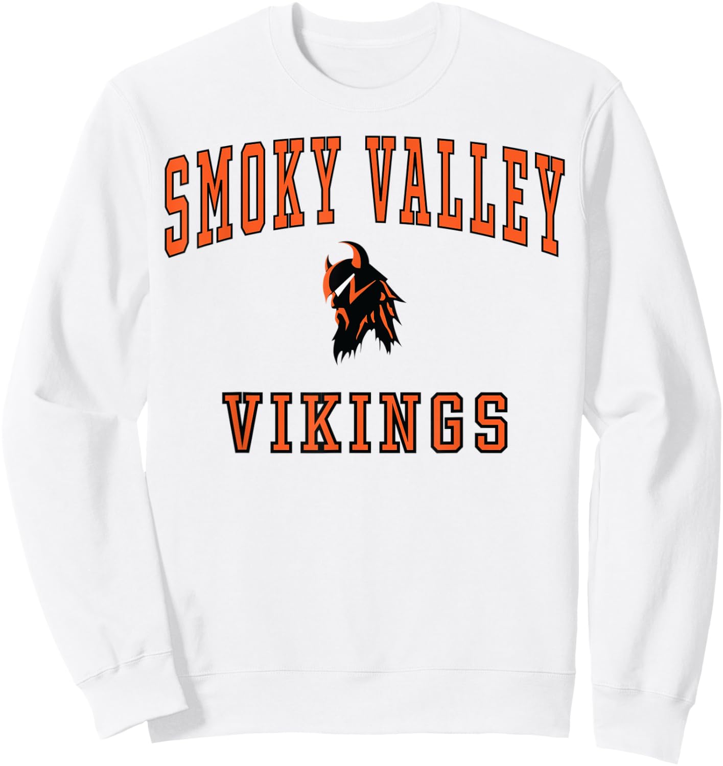 Smoky Valley High School Vikings C1 Sweatshirt - Sweatshirt | White