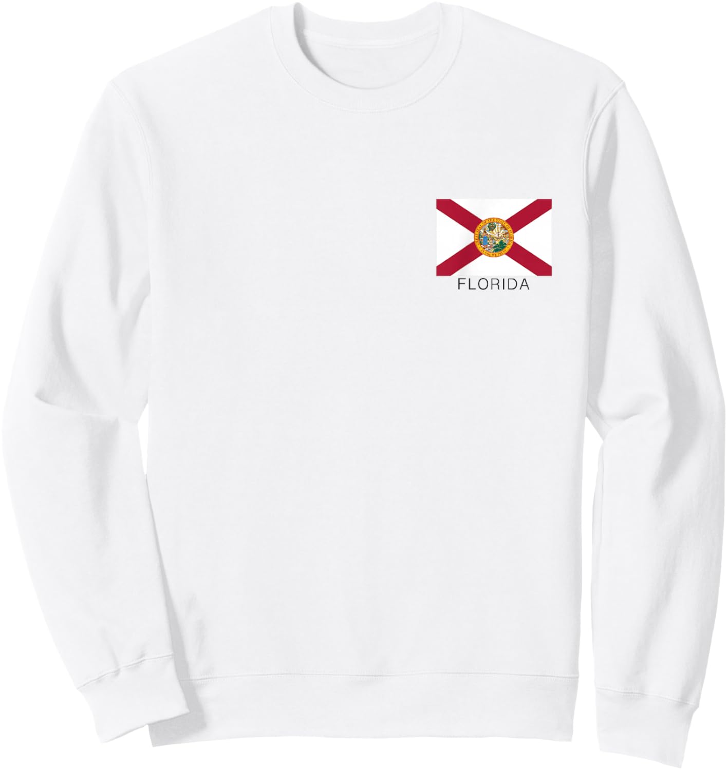 Florida State Flag State of Florida Souvenir United States Sweatshirt - Sweatshirt | White