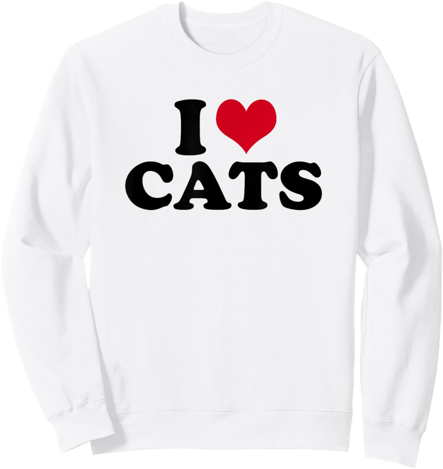 I Love Cats Sweatshirt - Sweatshirt | White
