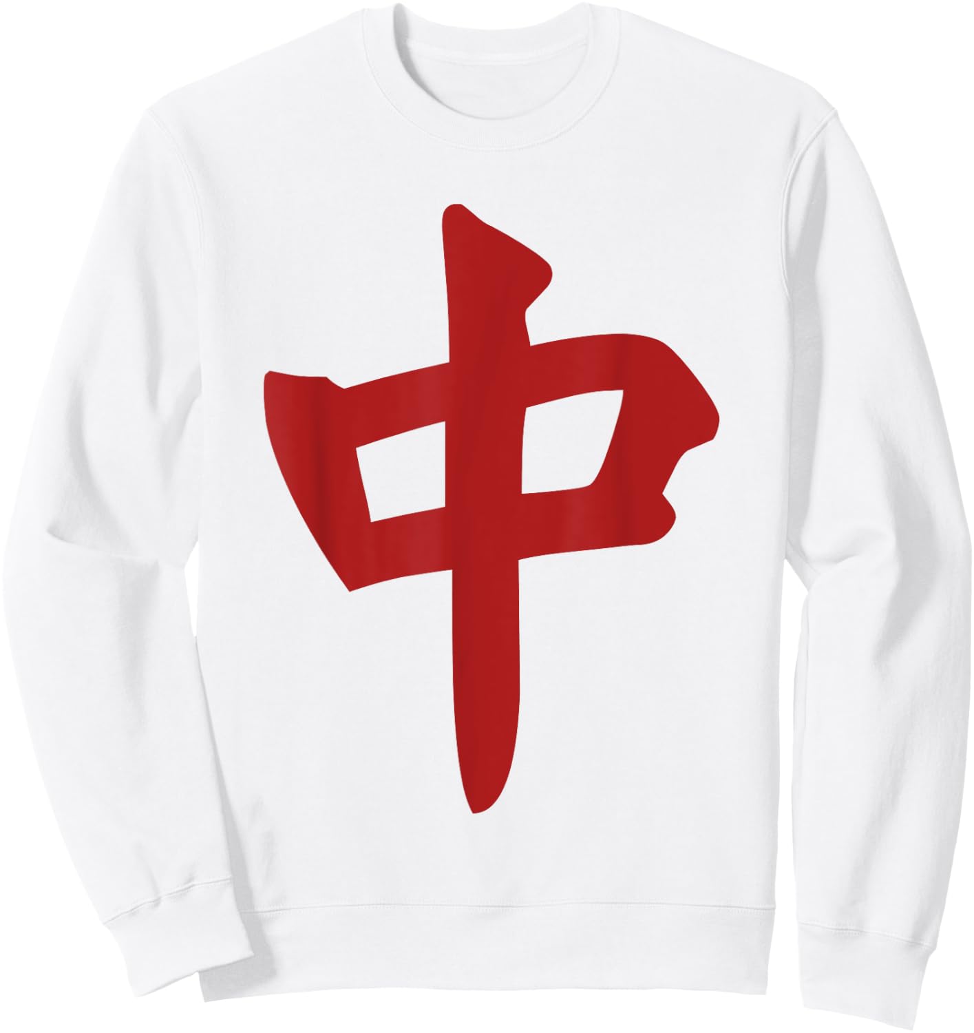 Chinese Mahjong Mah Jong Game Honor Dragon Tiles Zhong Sweatshirt - Sweatshirt | White