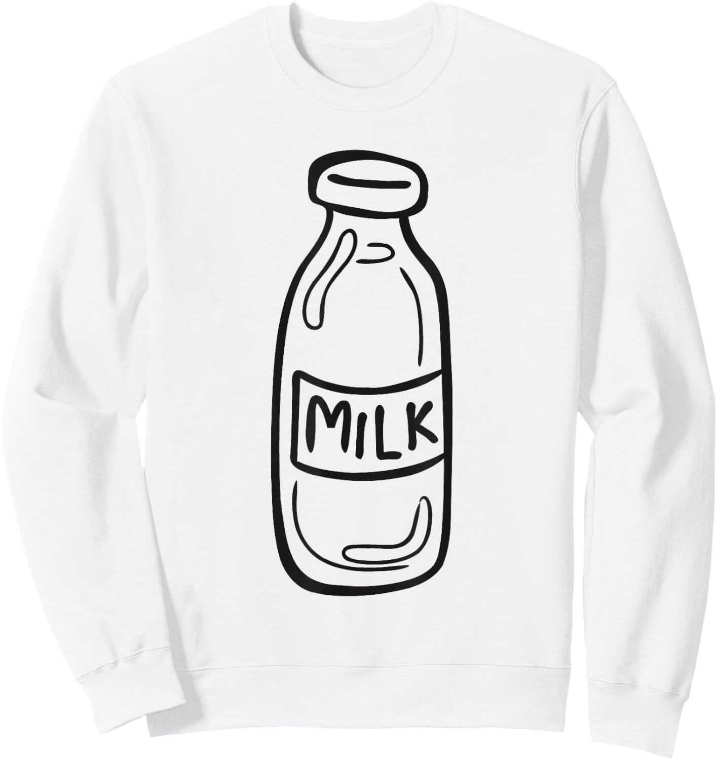 Milk Bottle with Milk Costume Sweatshirt - Sweatshirt | White