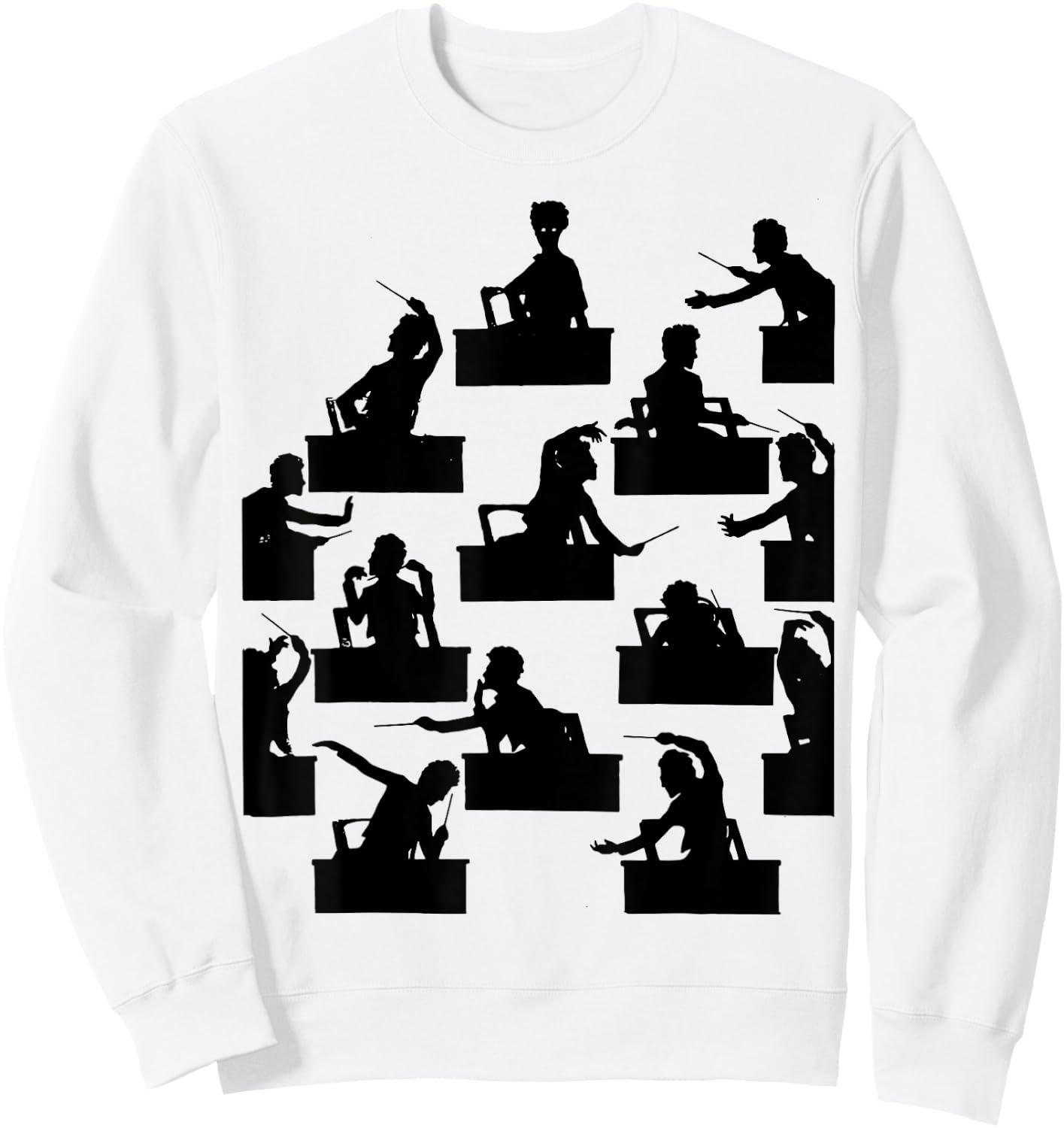 Gustav Mahler conducts at the Vienna State Opera conductor Sweatshirt - Sweatshirt | White