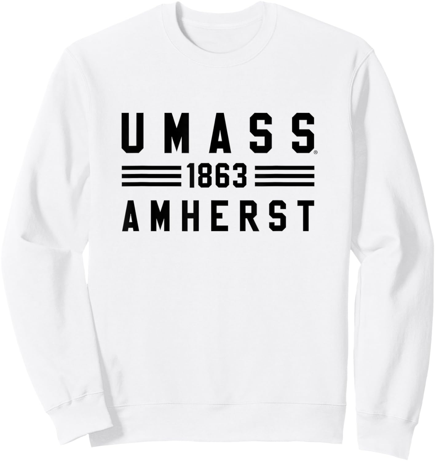 UMass Minutemen | Officially Licensed NCAA Merch | CQ4FN12 Sweatshirt - Sweatshirt | White