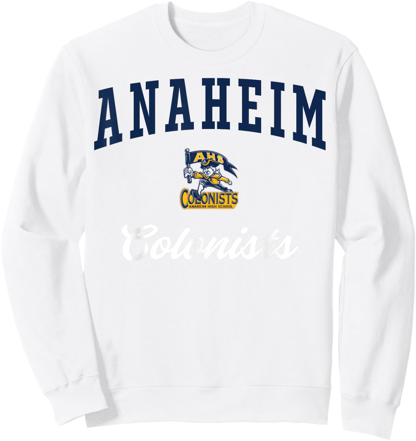 Anaheim High School Colonists C3 Sweatshirt - Sweatshirt | White