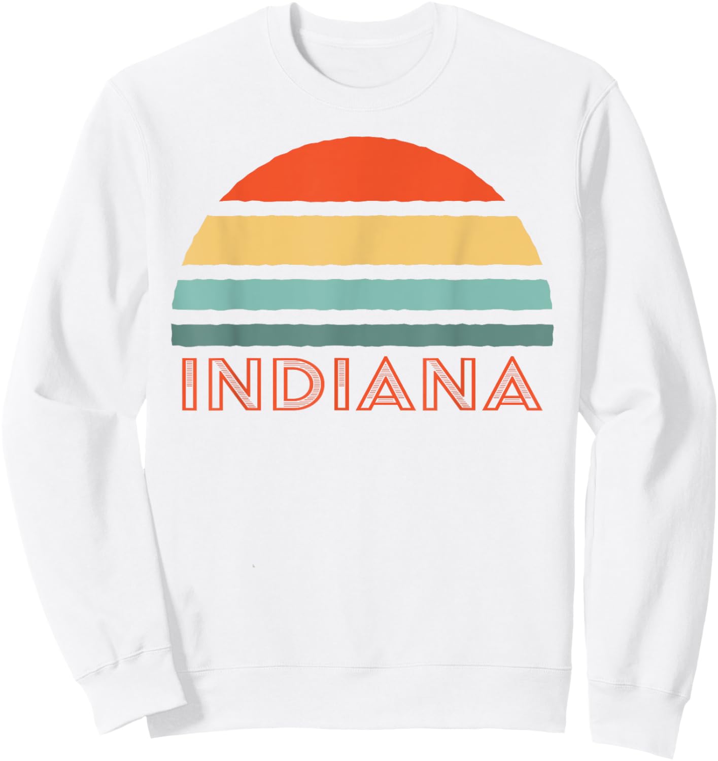Best Indiana Apparel And Souvenirs Retro Indiana , Men's Blue Small Retro Sweatshirt - Sweatshirt | White