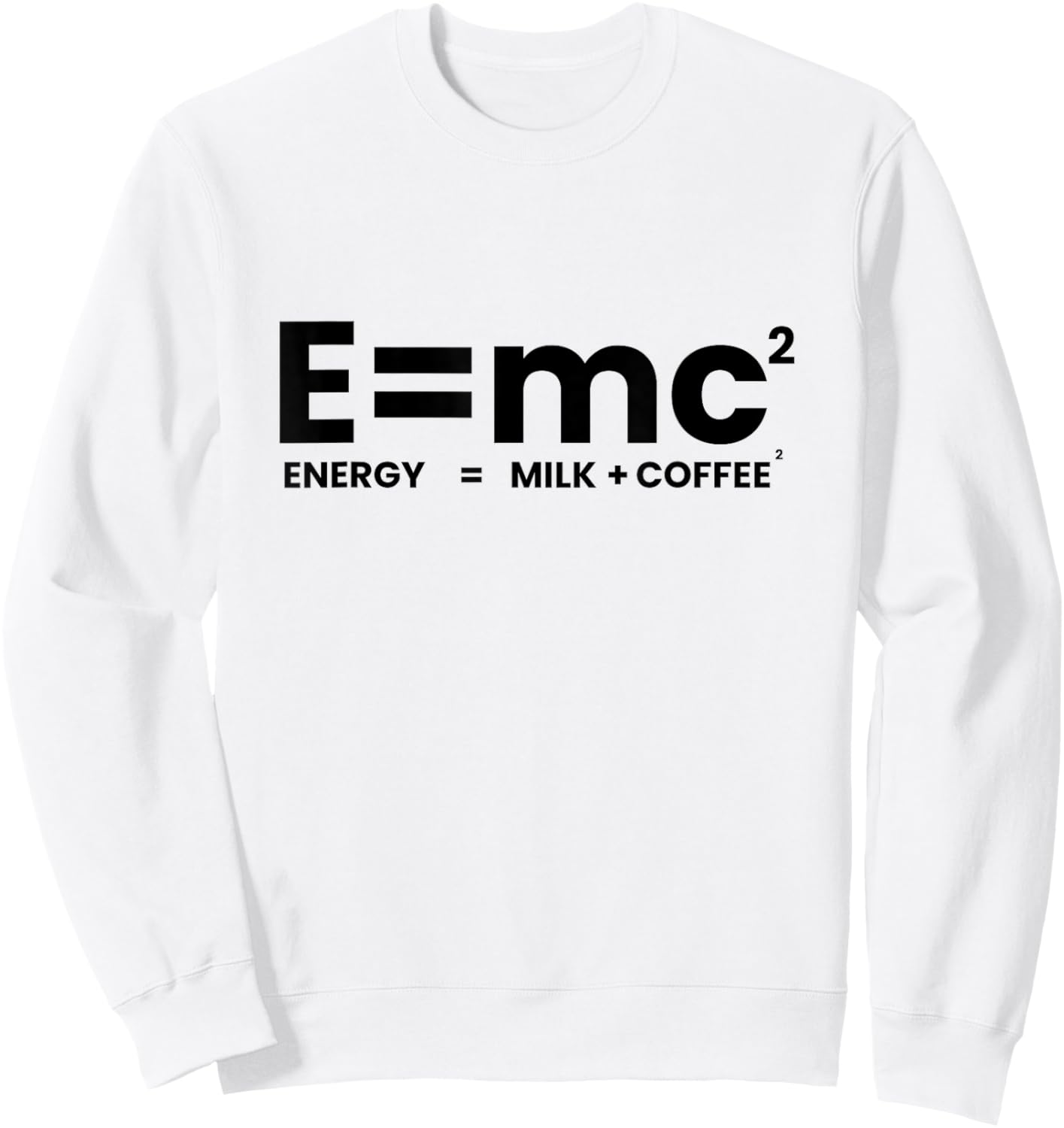 Café Amusant E=mc2 Sweatshirt - Sweatshirt | White