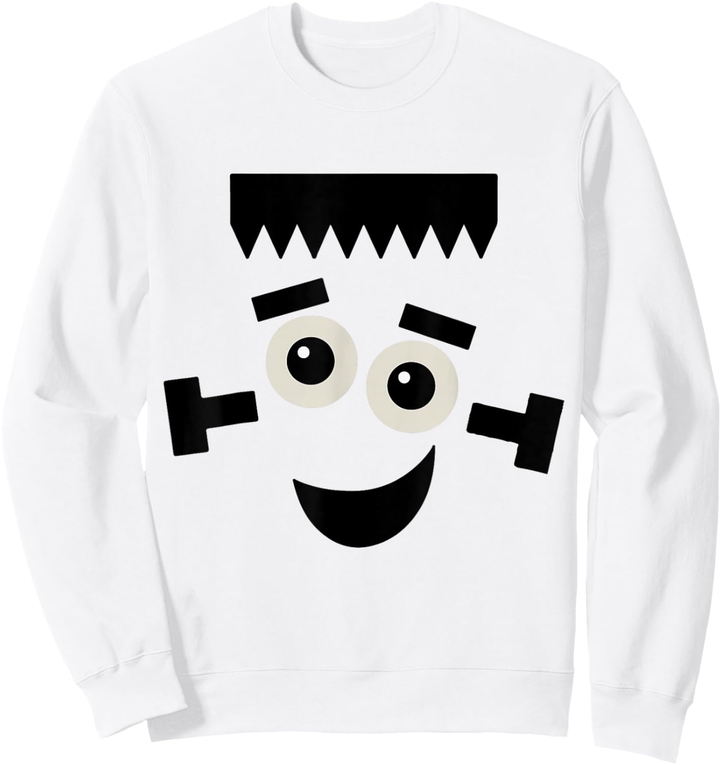 Frankenstein Goofy Monster Halloween Costume Sweatshirt - Sweatshirt | White