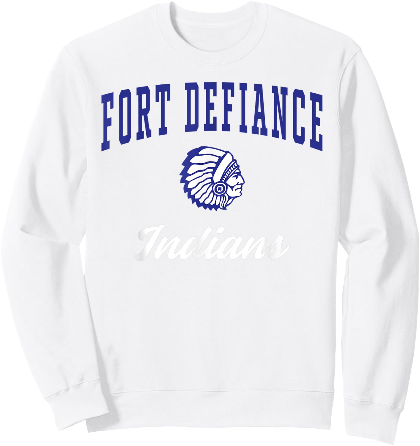 Fort Defiance High School Indians Sweatshirt - Sweatshirt | White