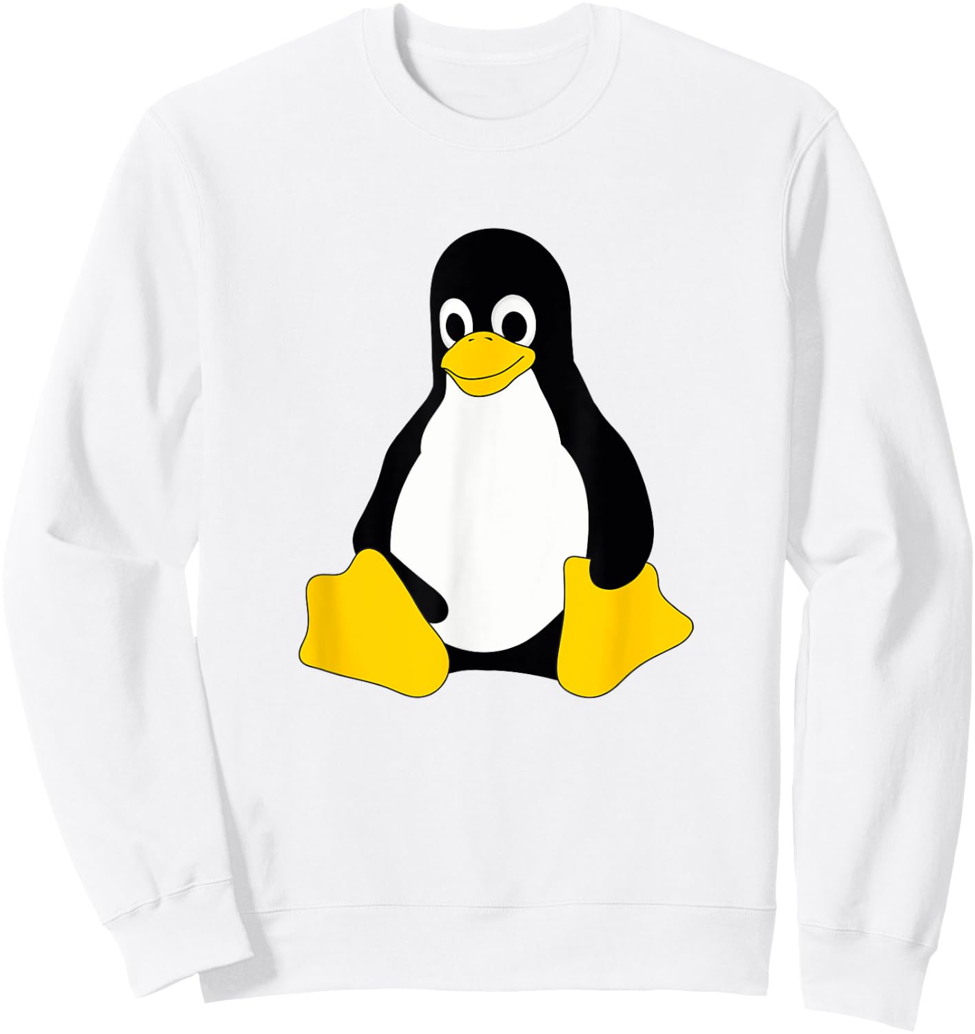 Linux Mascot Tux the Penguin Nerd Geek IT Person Sweatshirt - Sweatshirt | White
