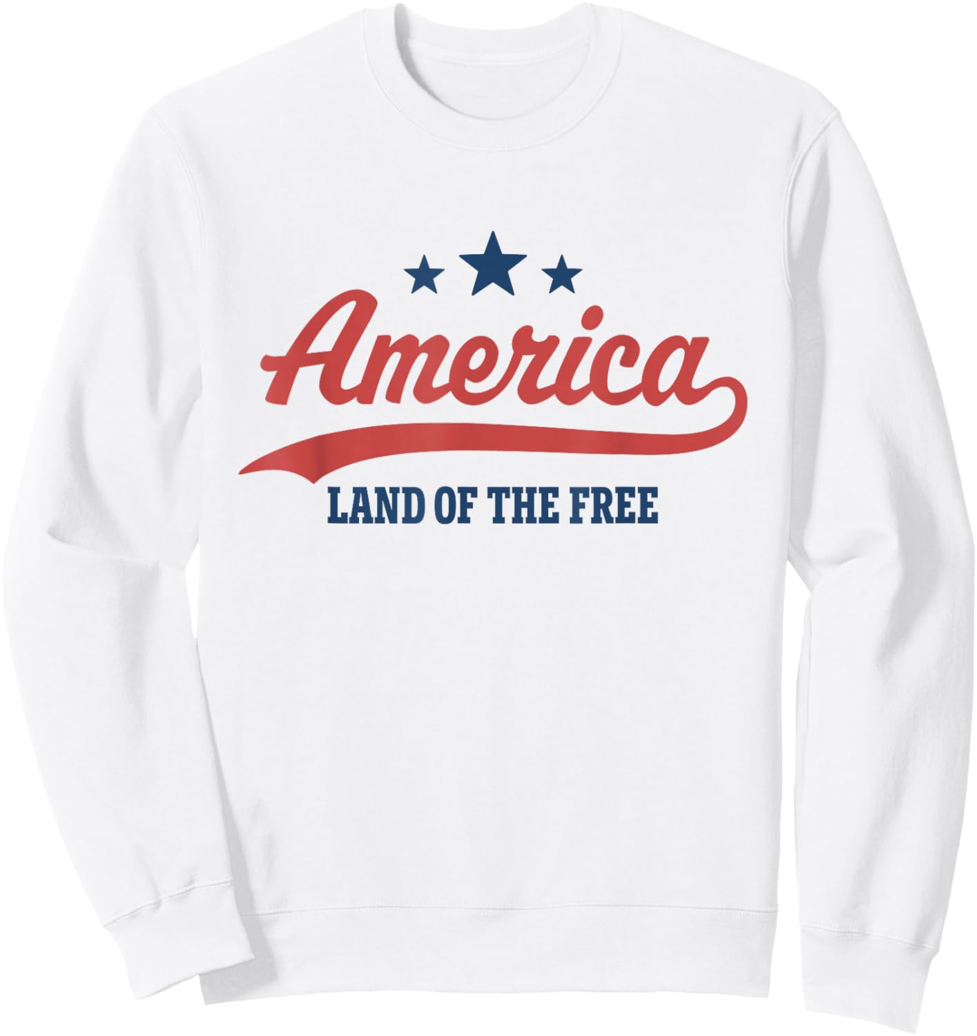 America Land of the Free Sweatshirt - Sweatshirt | White