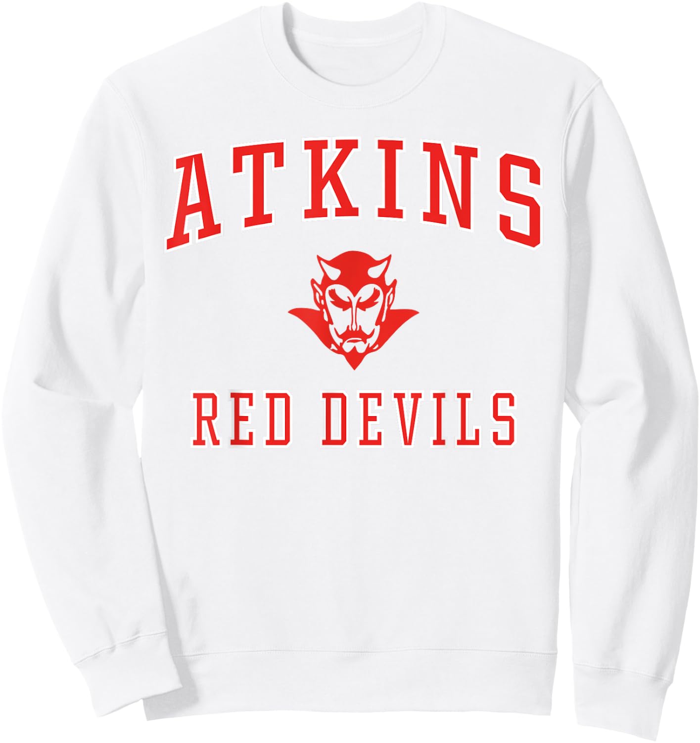 Atkins High School Red Devils C1 Sweatshirt - Sweatshirt | White