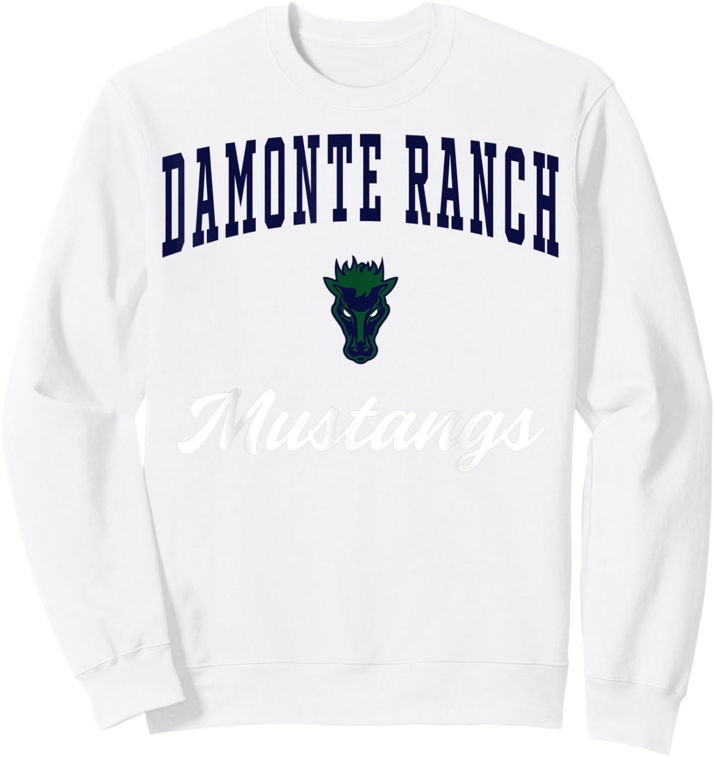 Damonte Ranch High School Mustangs Sweatshirt - Sweatshirt | White