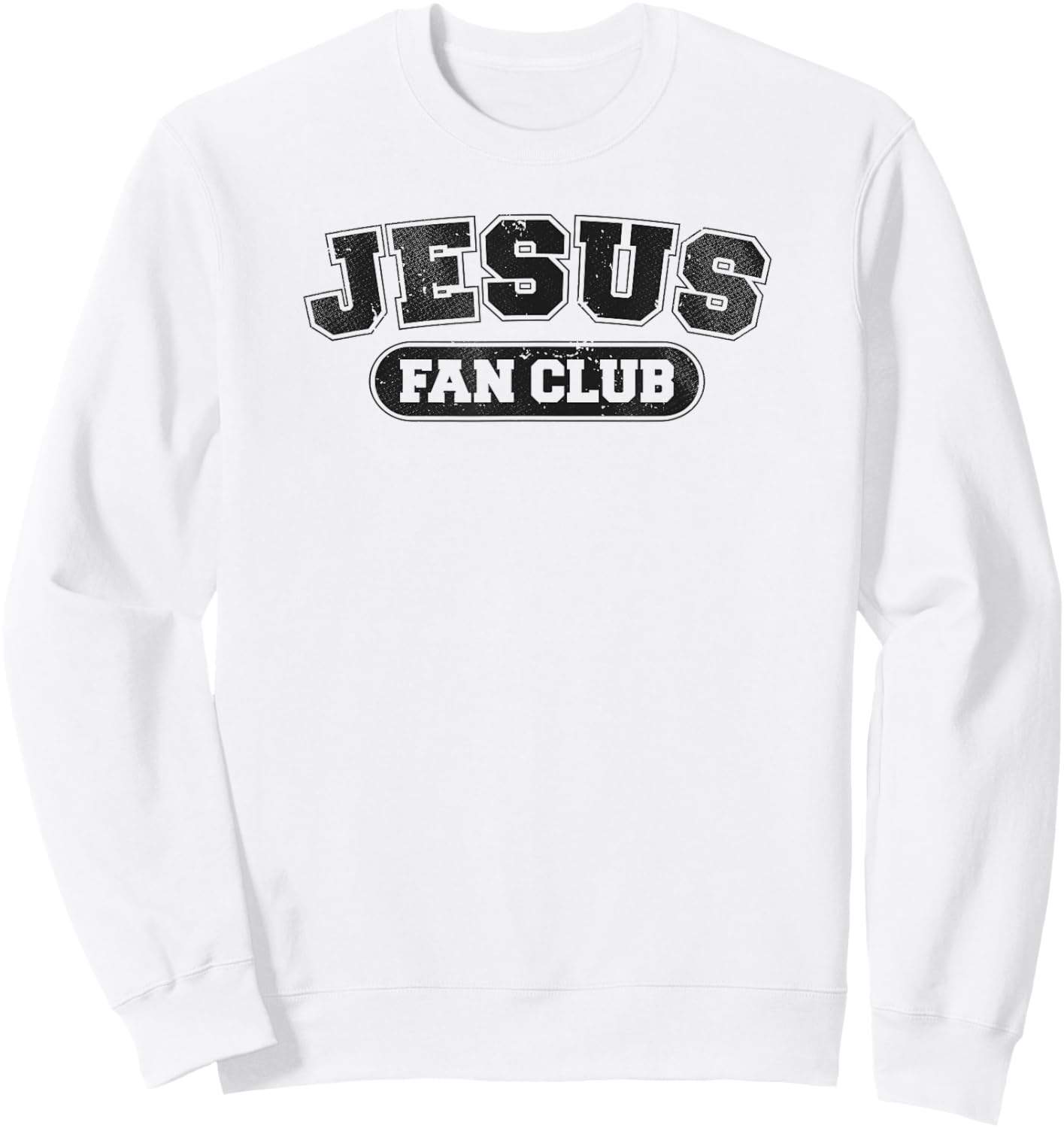Jesus Fan Club Religious Christian Faith Palm Sunday Easter Sweatshirt - Sweatshirt | White