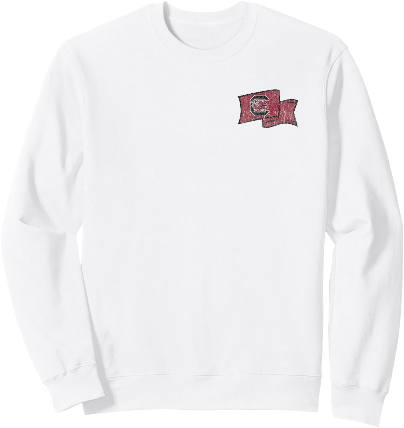 South Carolina Gamecocks Front/Back Vintage Flag Gray Sweatshirt - Sweatshirt | White