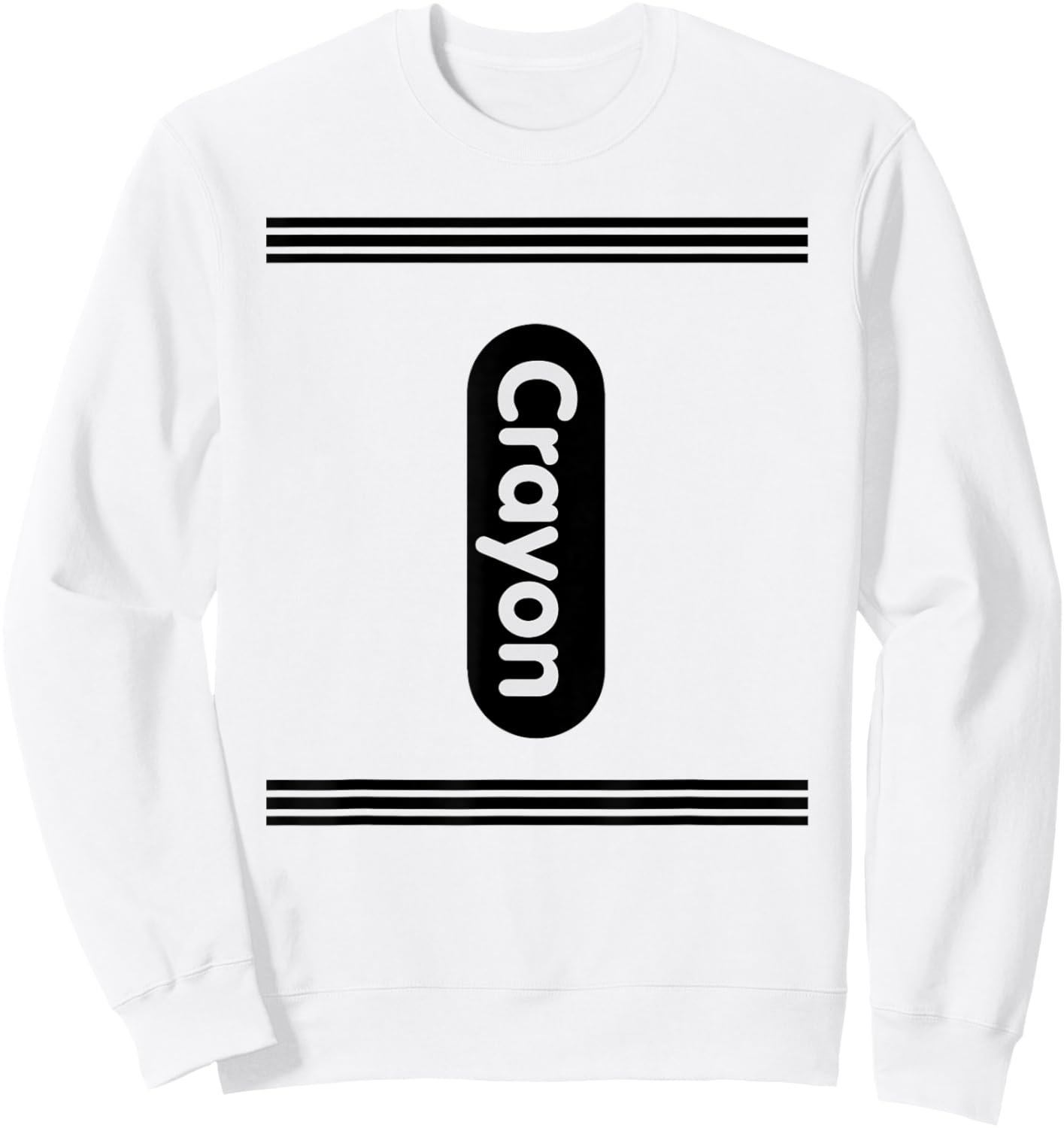 Crayon Halloween Team Costume Funny Design Gift Sweatshirt - Sweatshirt | White