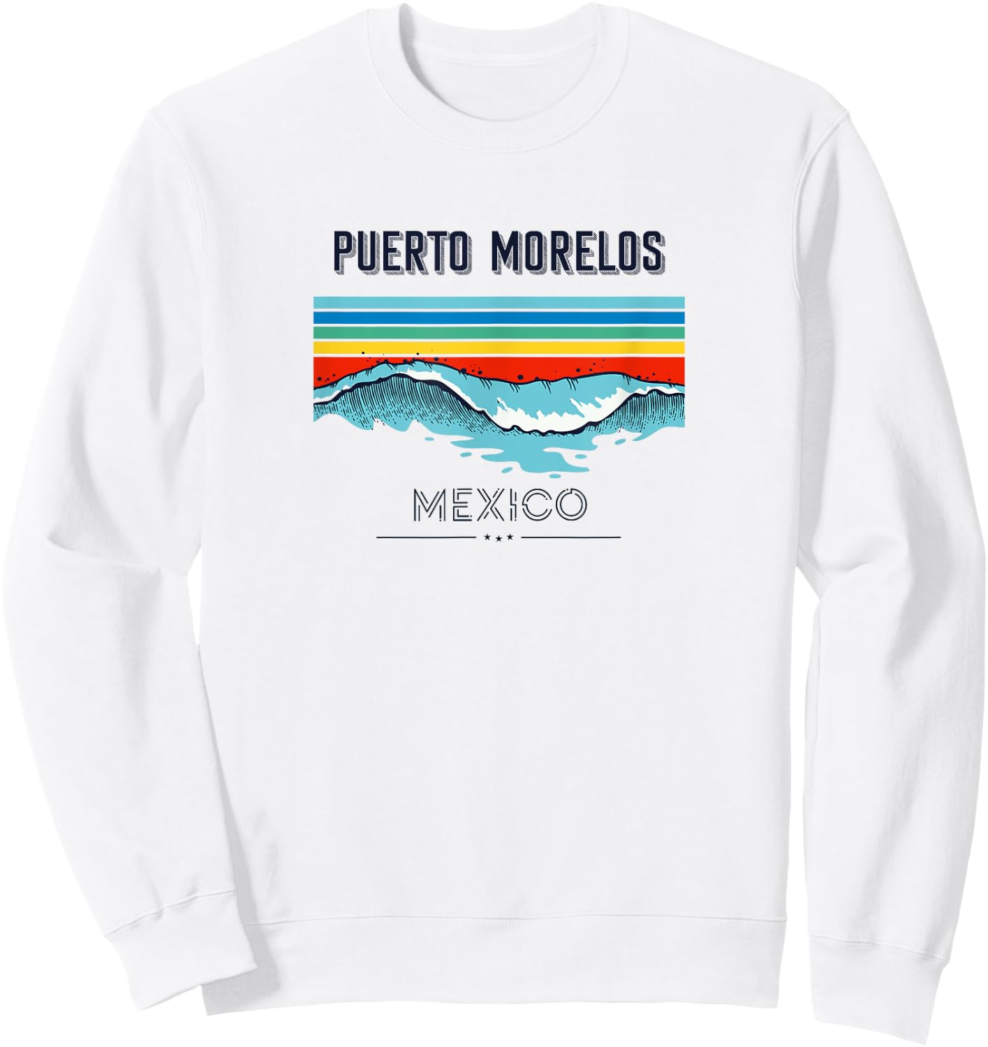 Puerto Morelos Souvenir - Mexico Reminder Sweatshirt - Sweatshirt | White