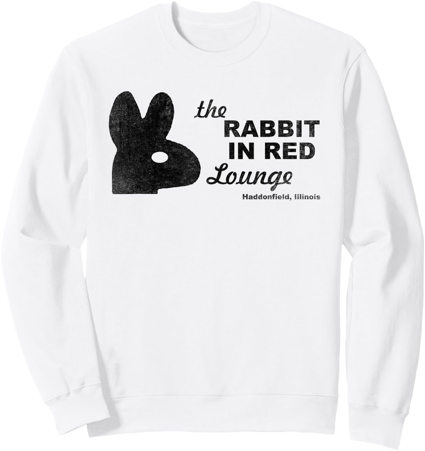 The Rabbit in Red Lounge Halloween Sweatshirt - Sweatshirt | White