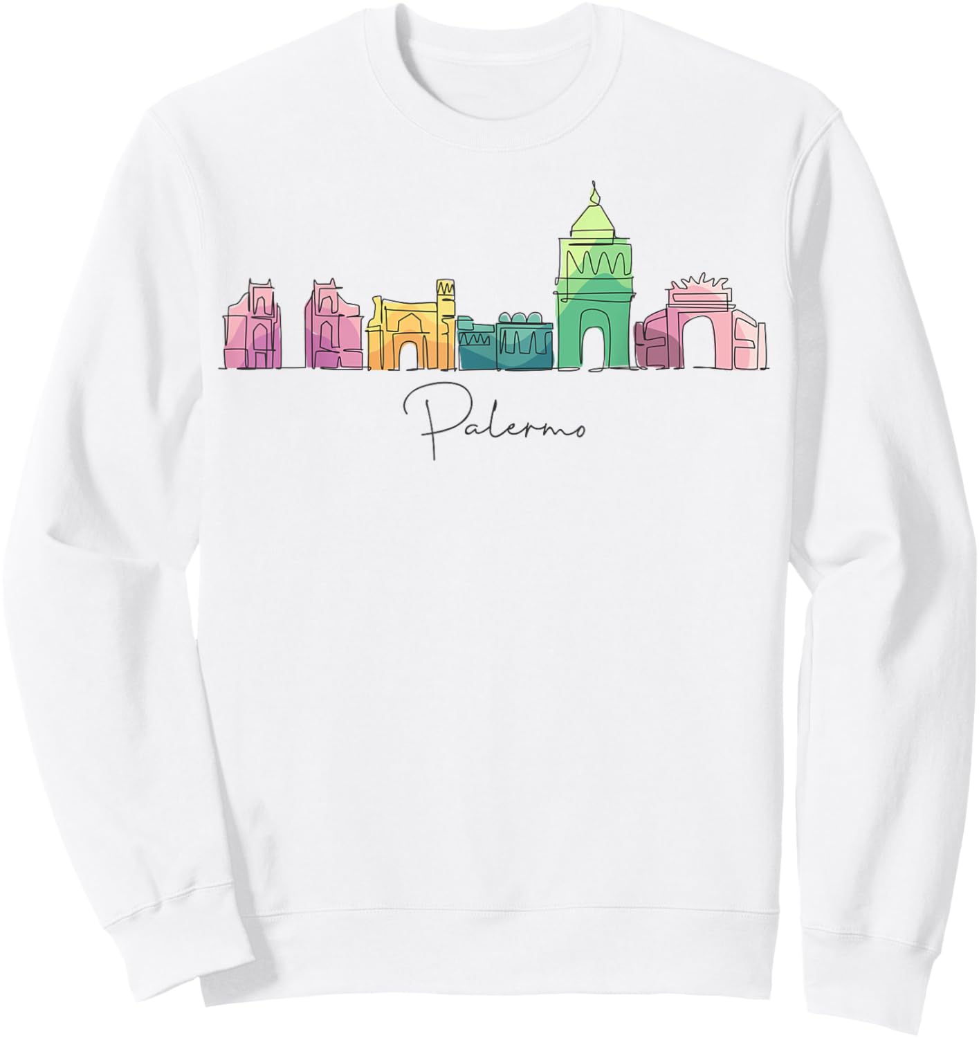 Palermo Sicily Europe Traveling European Italian Vacation Sweatshirt - Sweatshirt | White